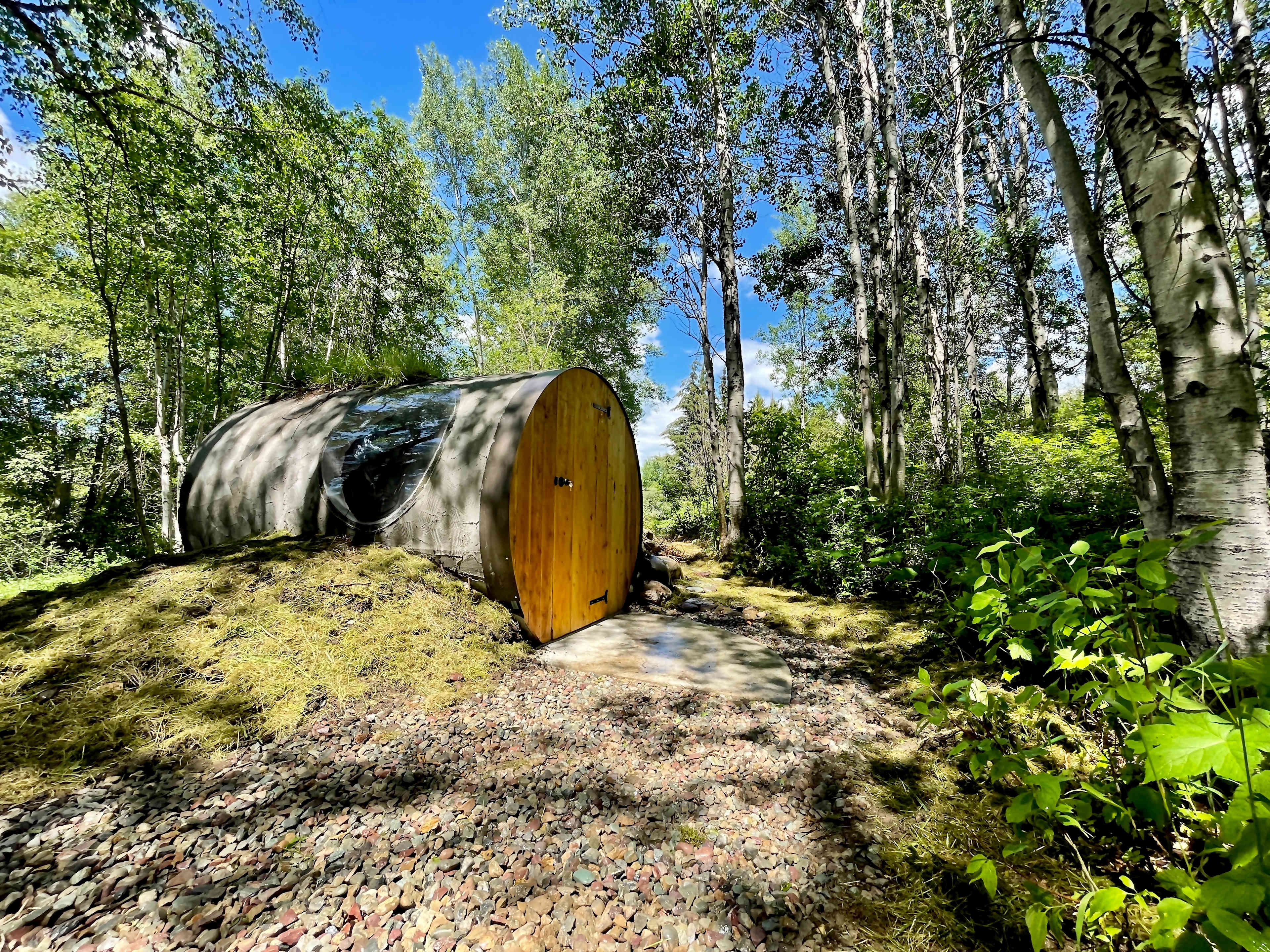 Glacier Glamp Stargazer Tube Tent - there is only one of these available for rent! 