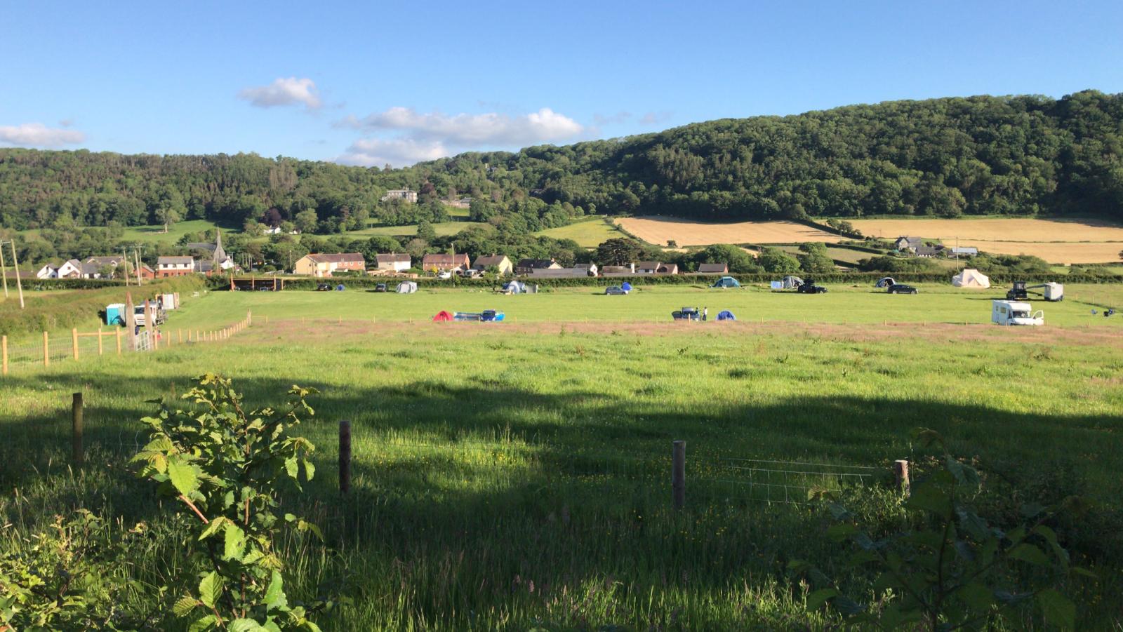 Overview of camping area