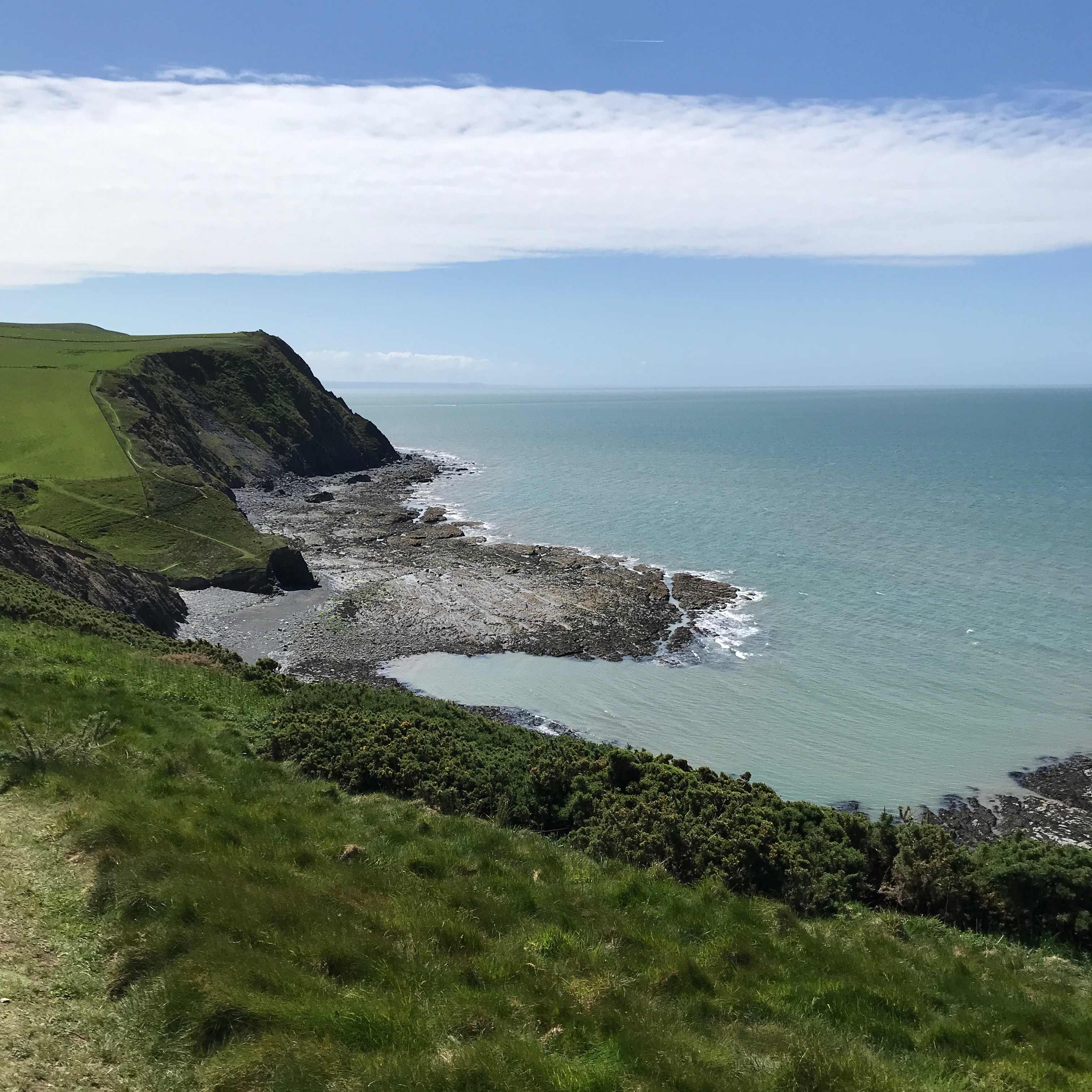 View from nearby coastal footpath