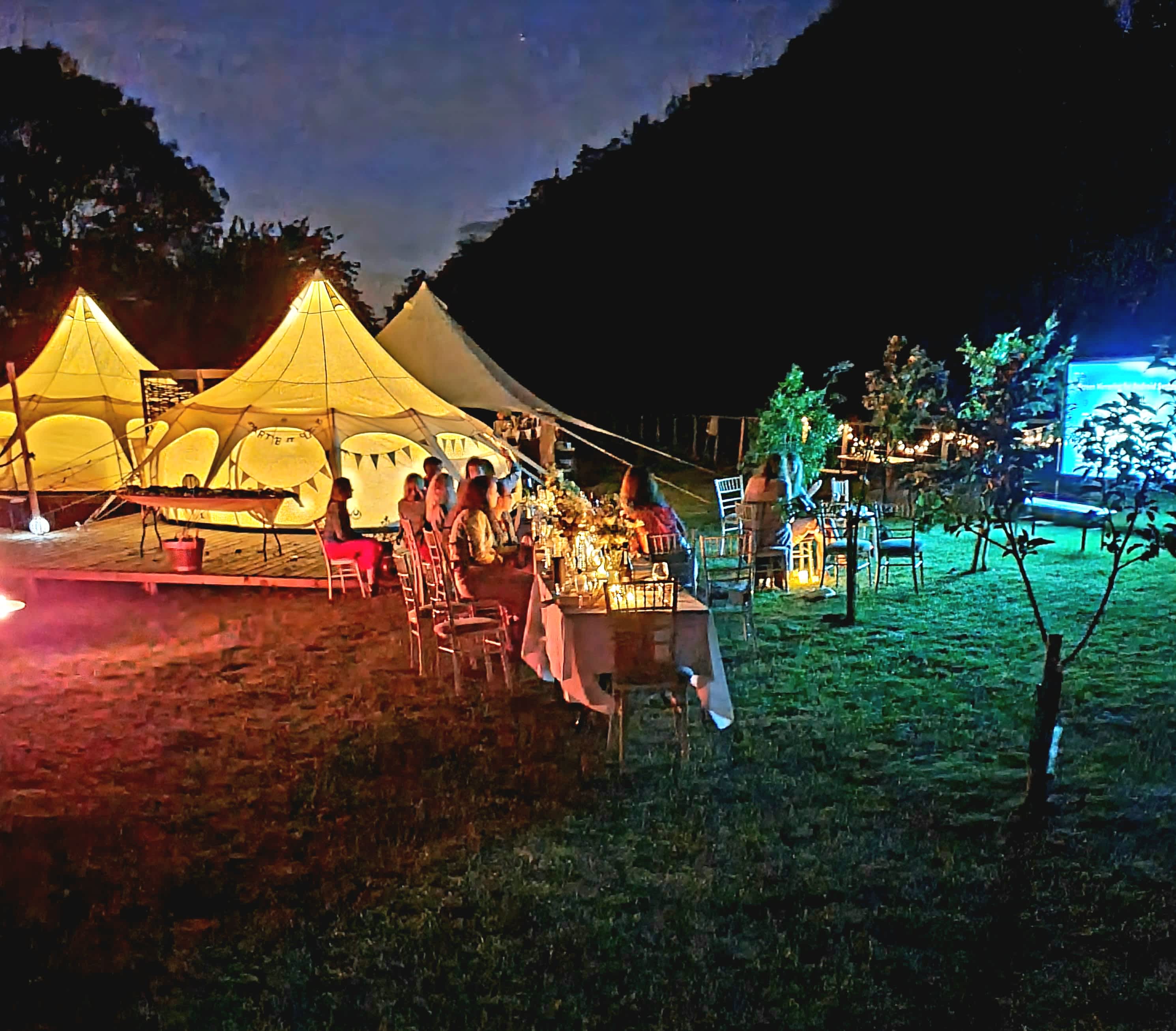 Glamping Nirvana with the Lotus Belles on a balmy, starry summers night...