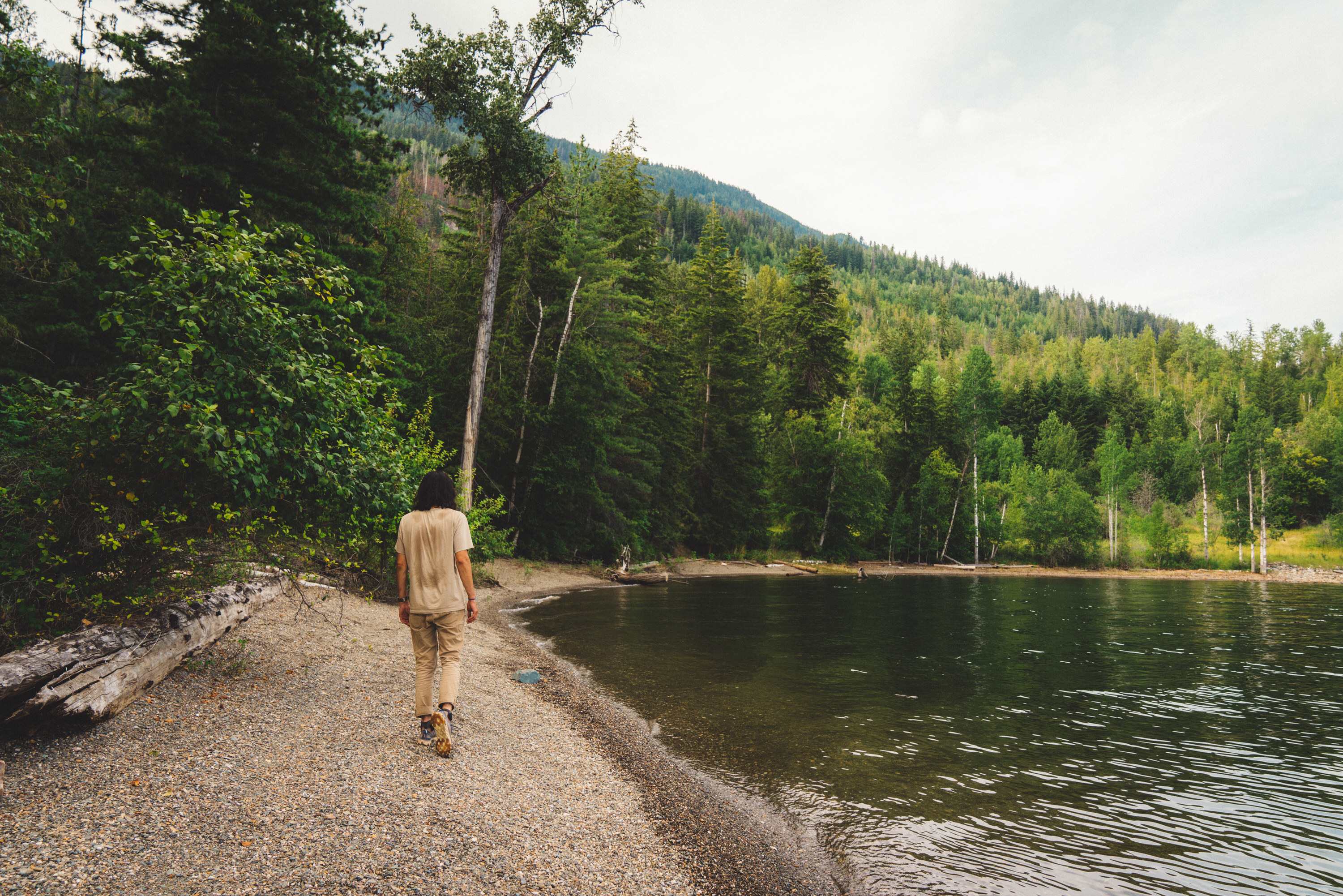 The semi-private bay on Shuswap Lake.