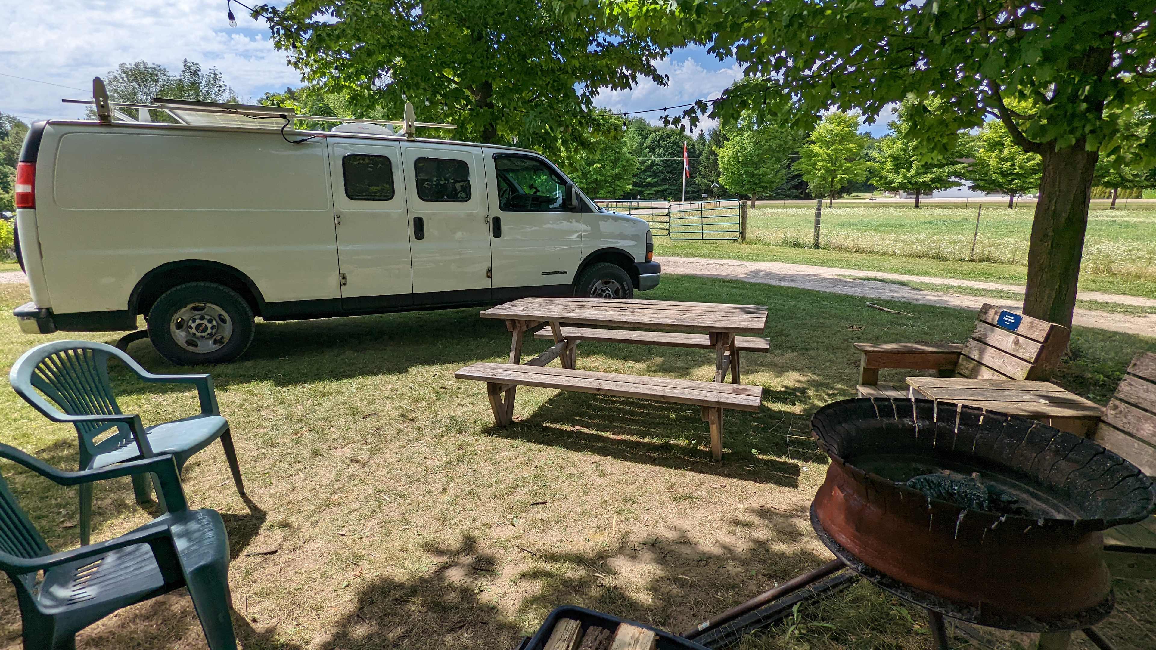Our Campsite during the day.