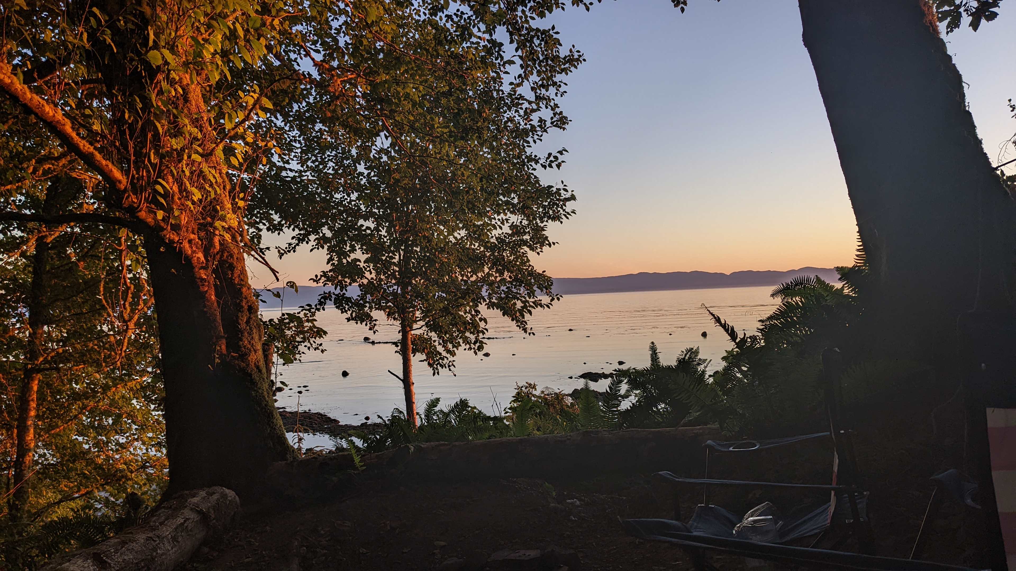 Sunrise from end of the world campsite 