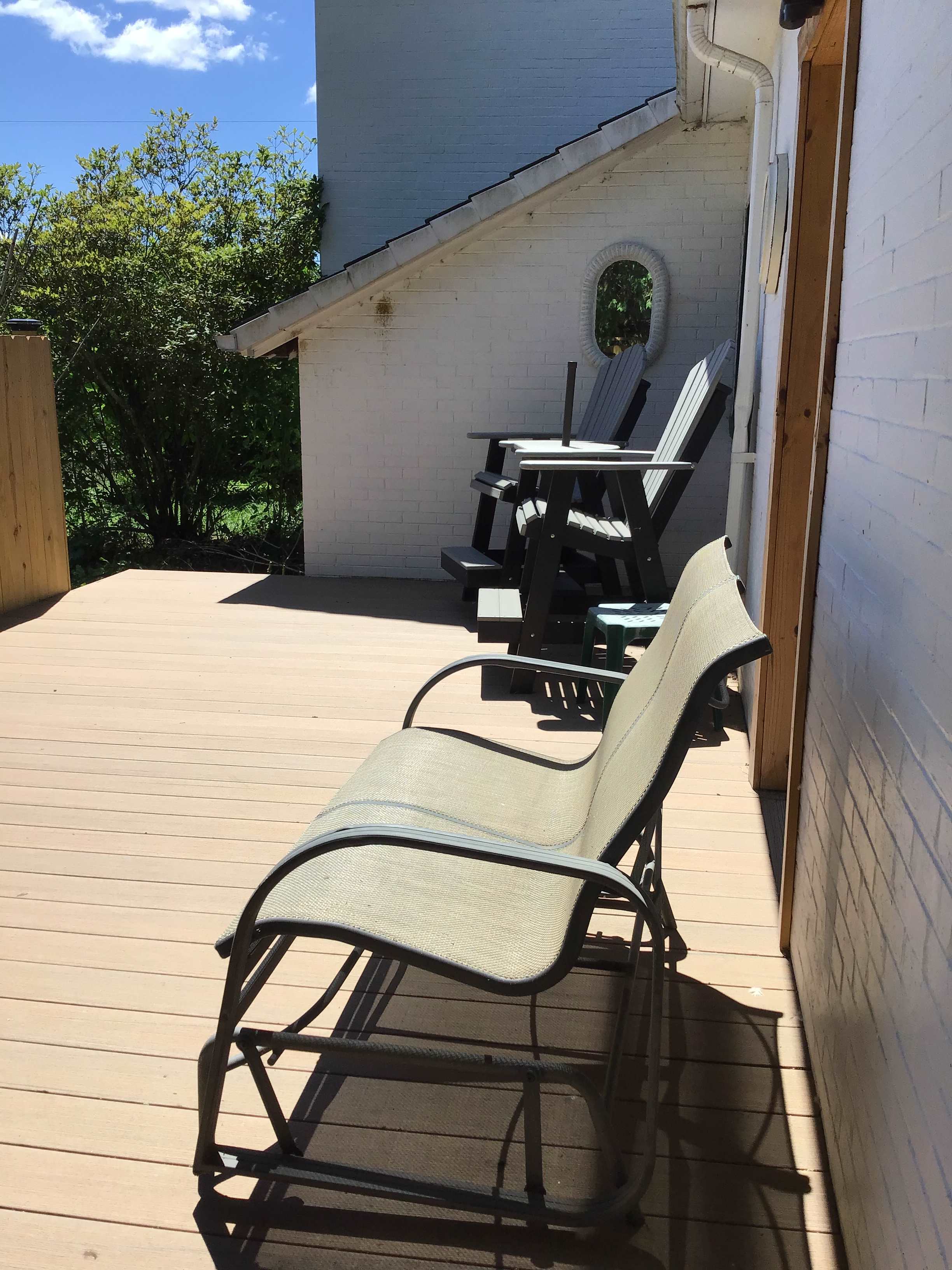 Outside deck chairs