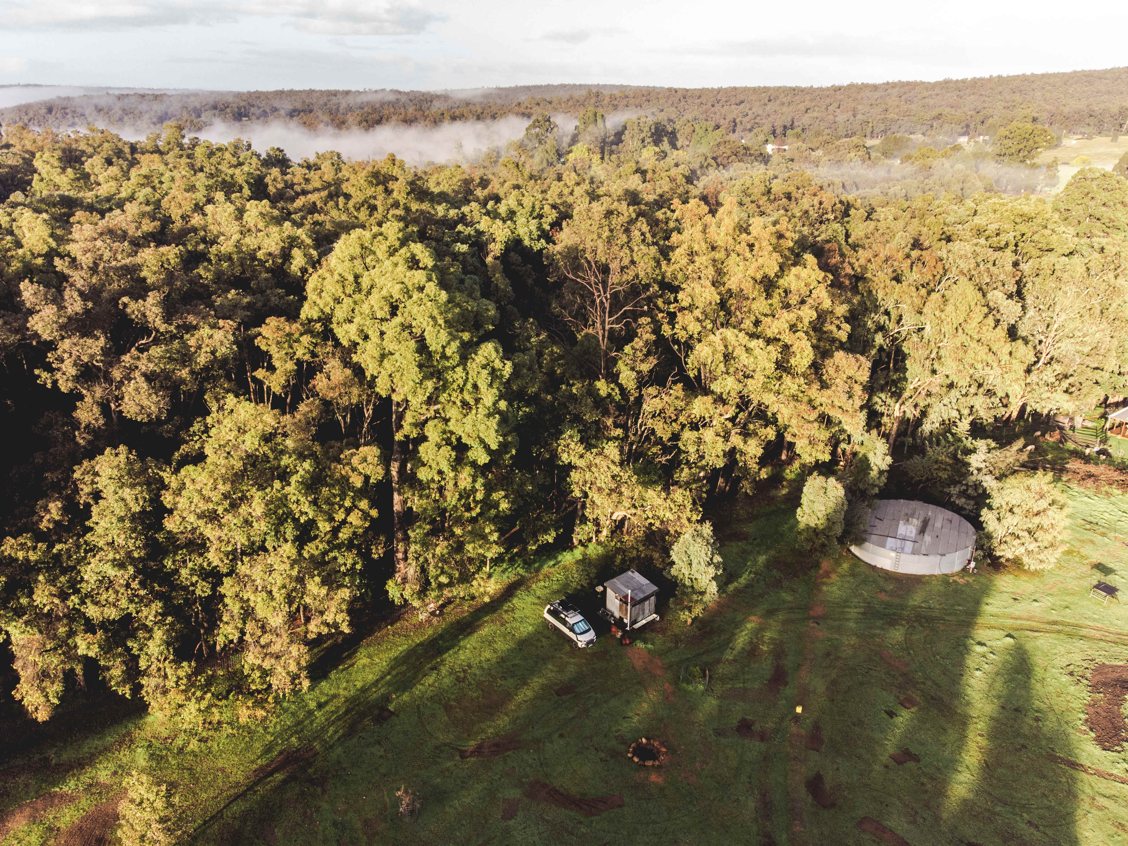 Campsite from above