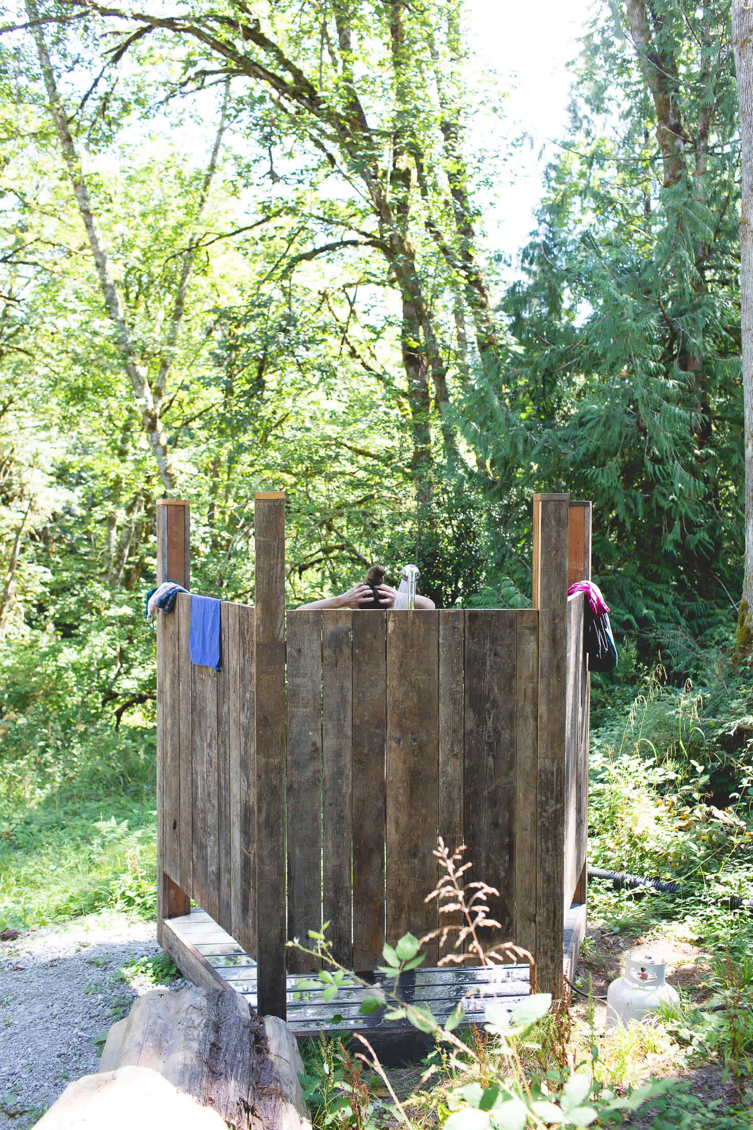 The outdoor shower is the best!!