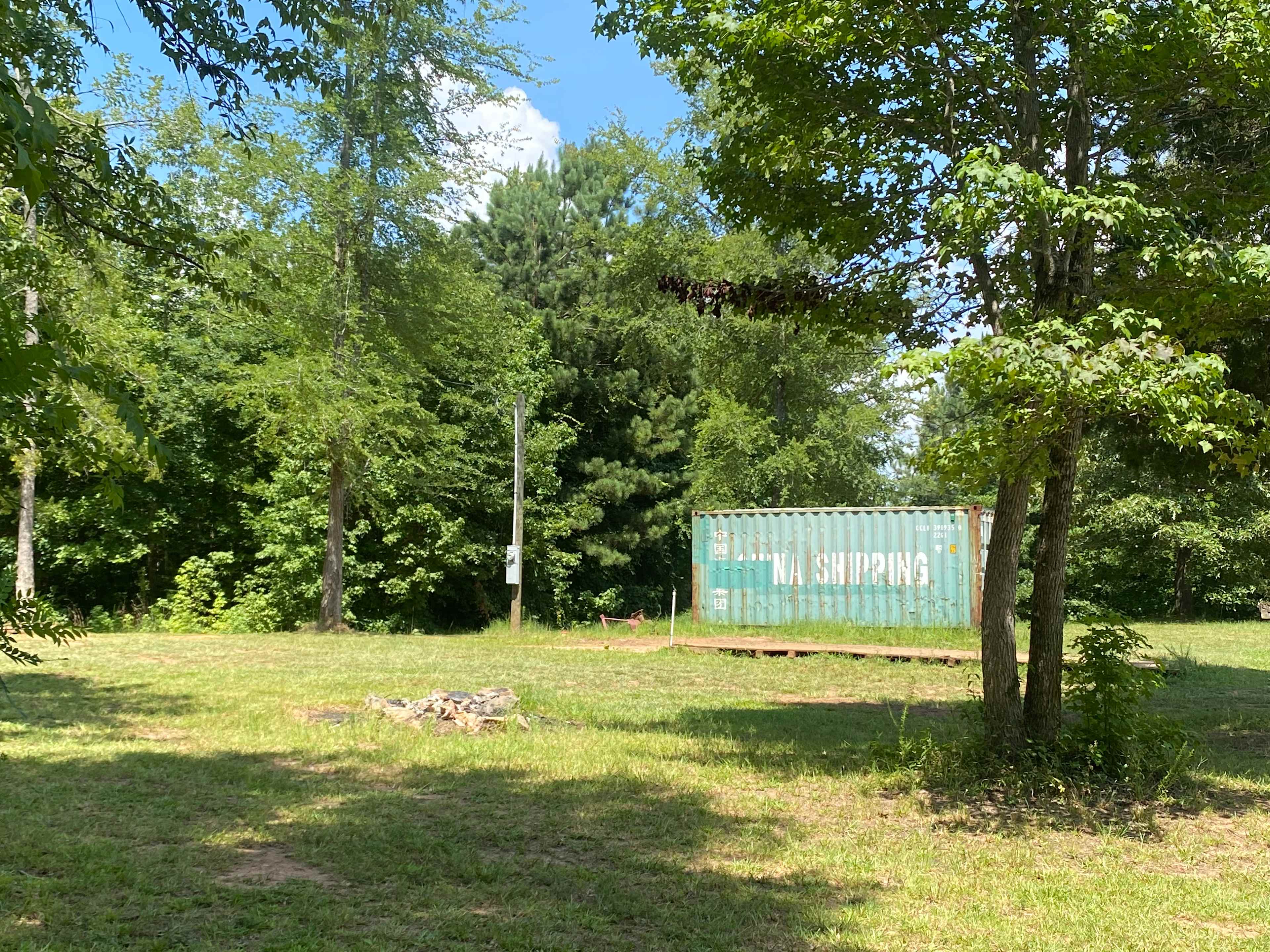 Storage container will be moved Sept 1st 2022 private lot on 2 acres by itself 