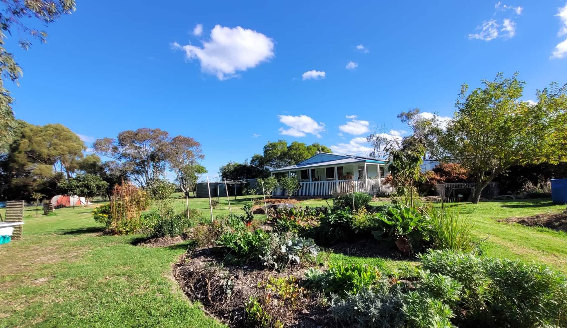 Camping area distance from main house