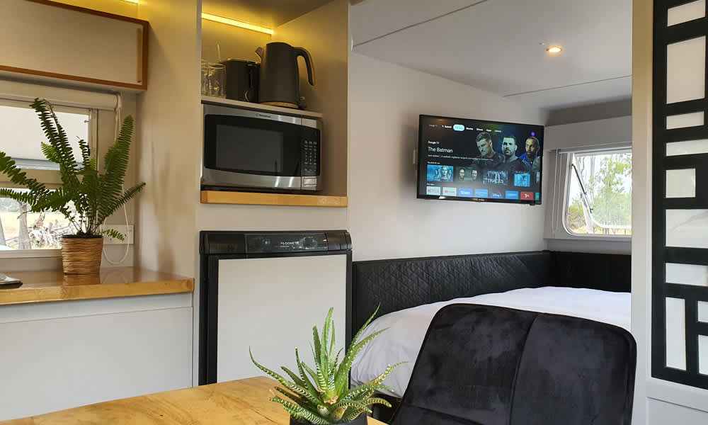 GlamVan is fully fitted with modern features