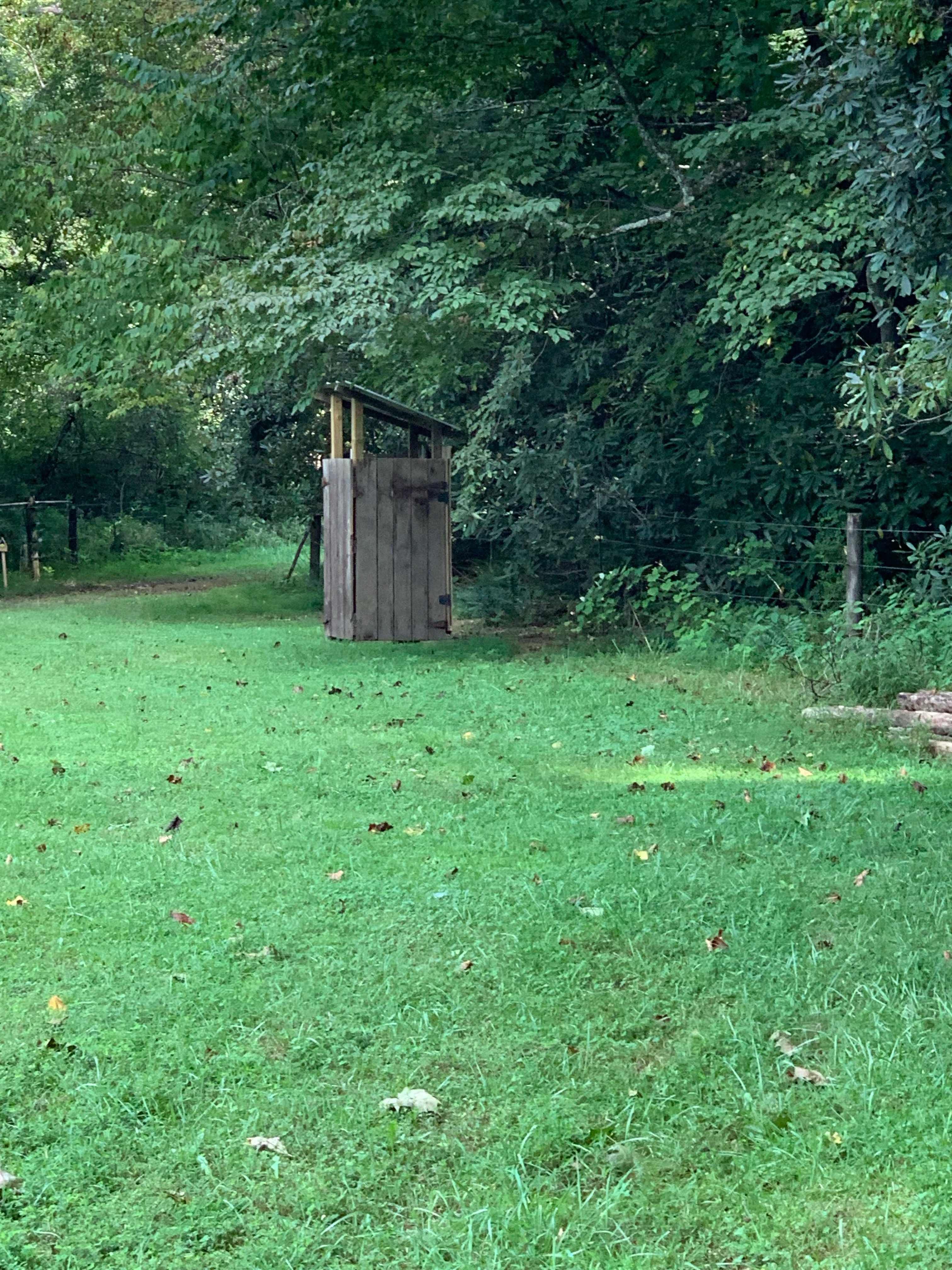 The shared Port-a-Potty.