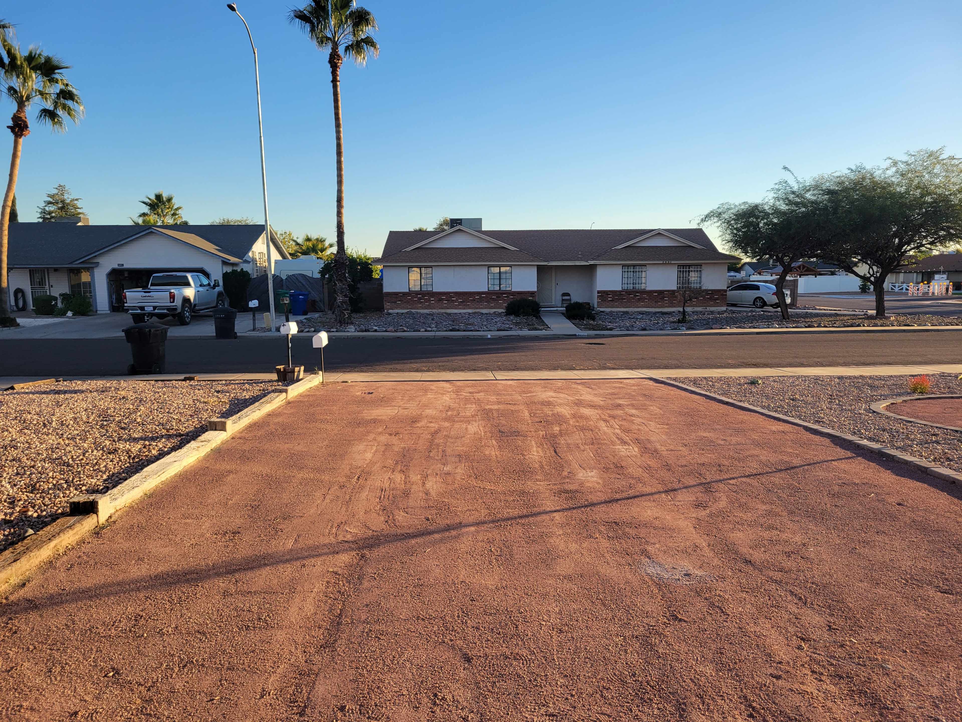 View from RV gates to street