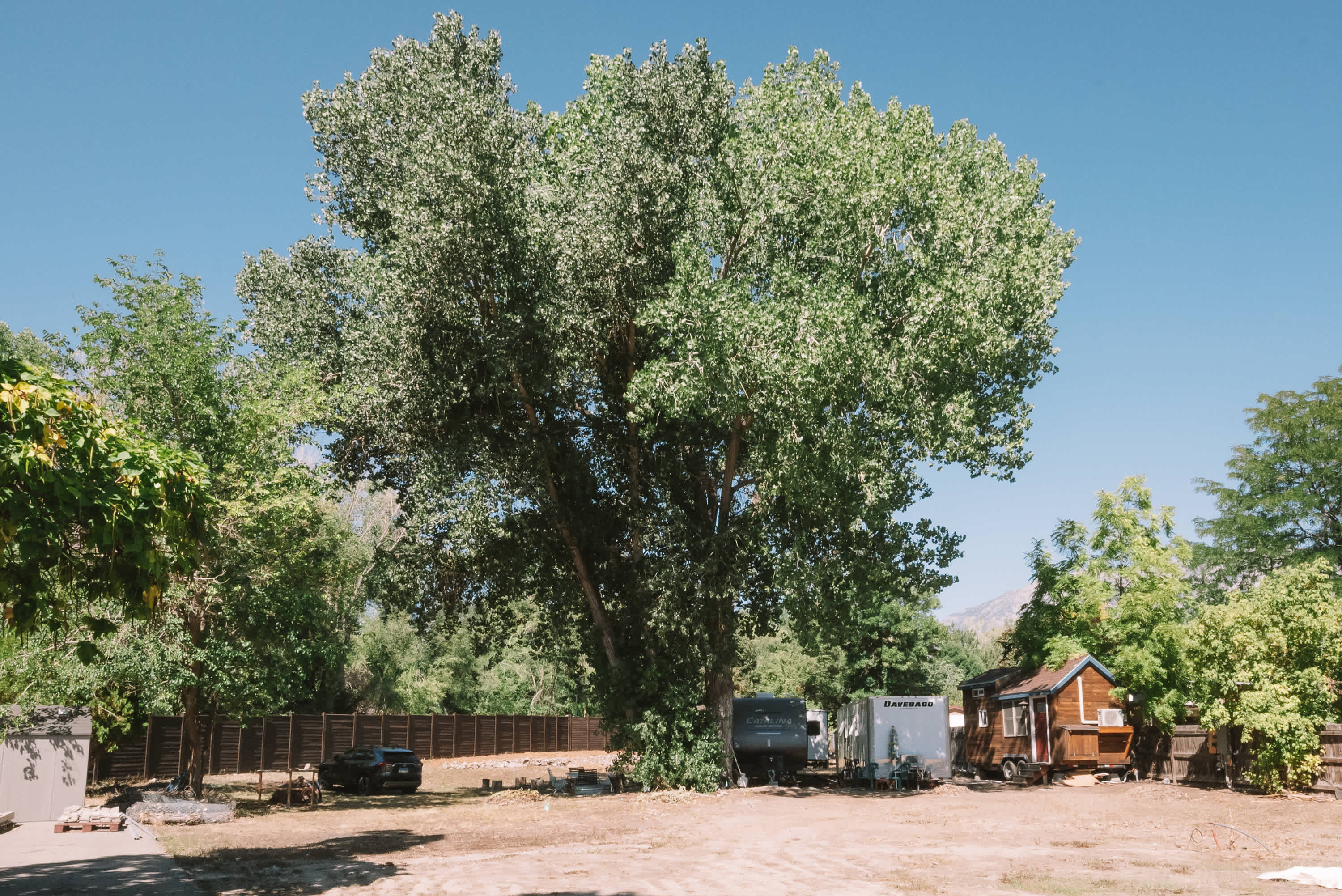 Long shot of the campground.  The caretaker and host were camping with us the night we stayed.  There was enough room for everyone, and more!