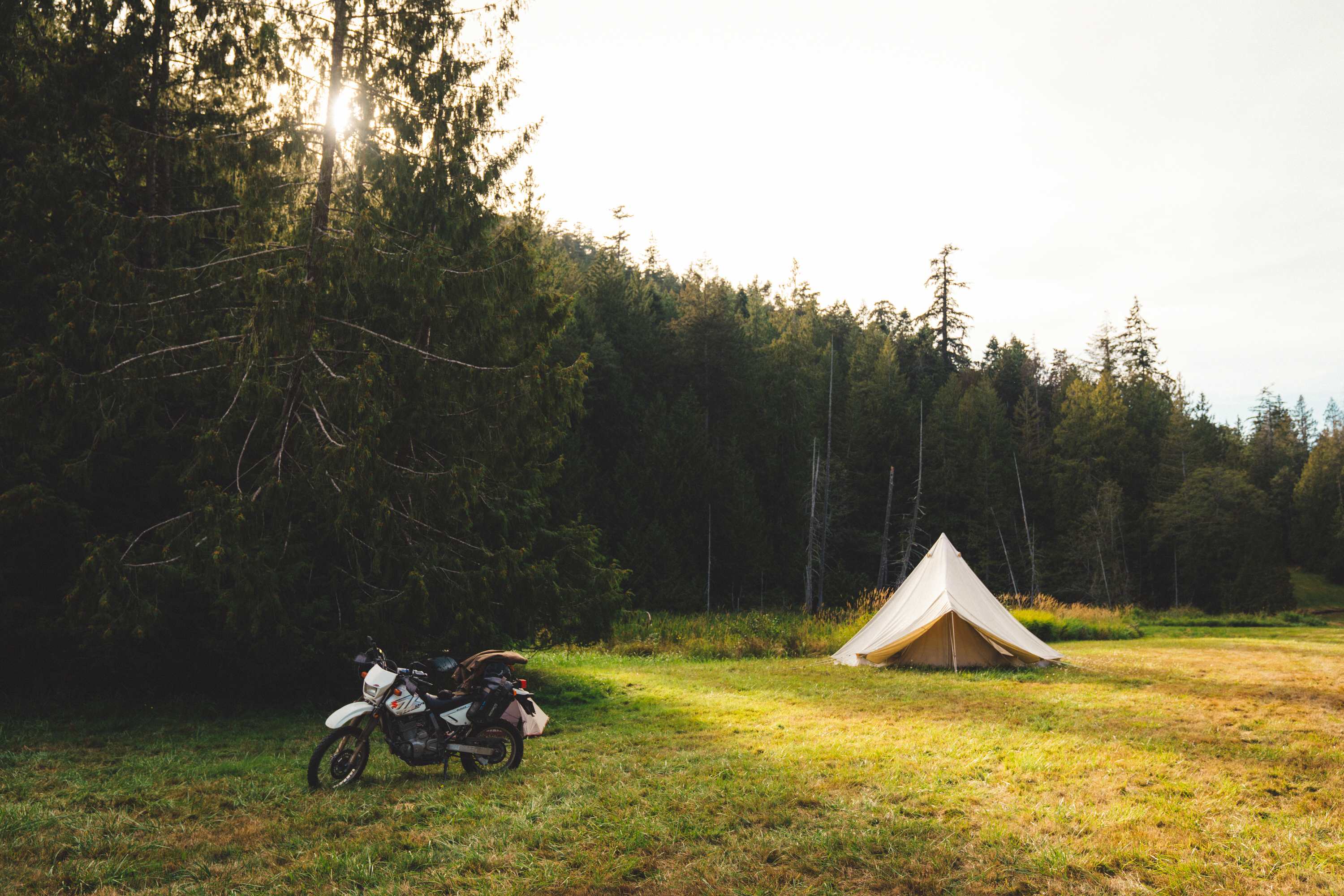 The former airstrip where I set up camp. 