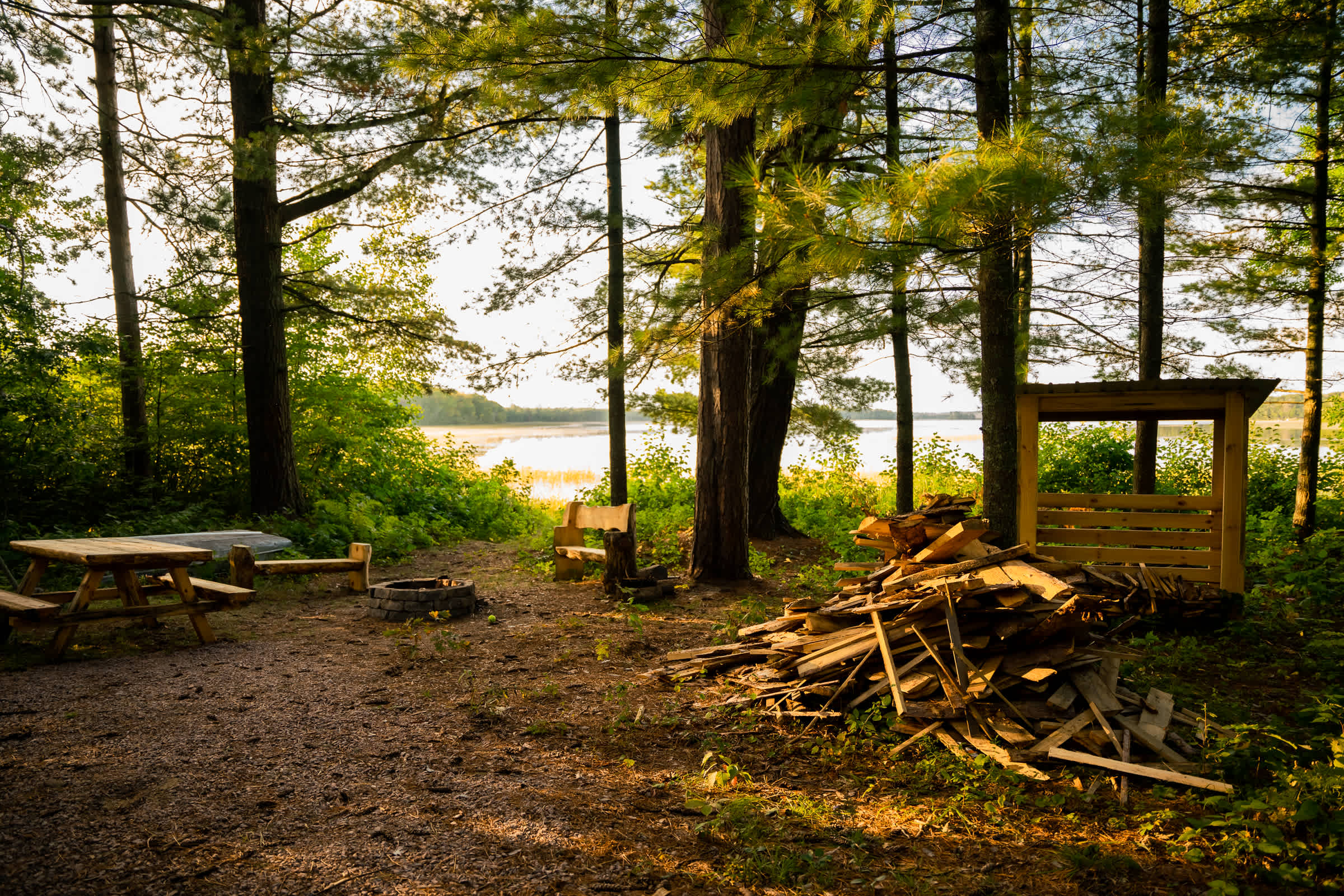 Plenty of firewood is available for your stay.