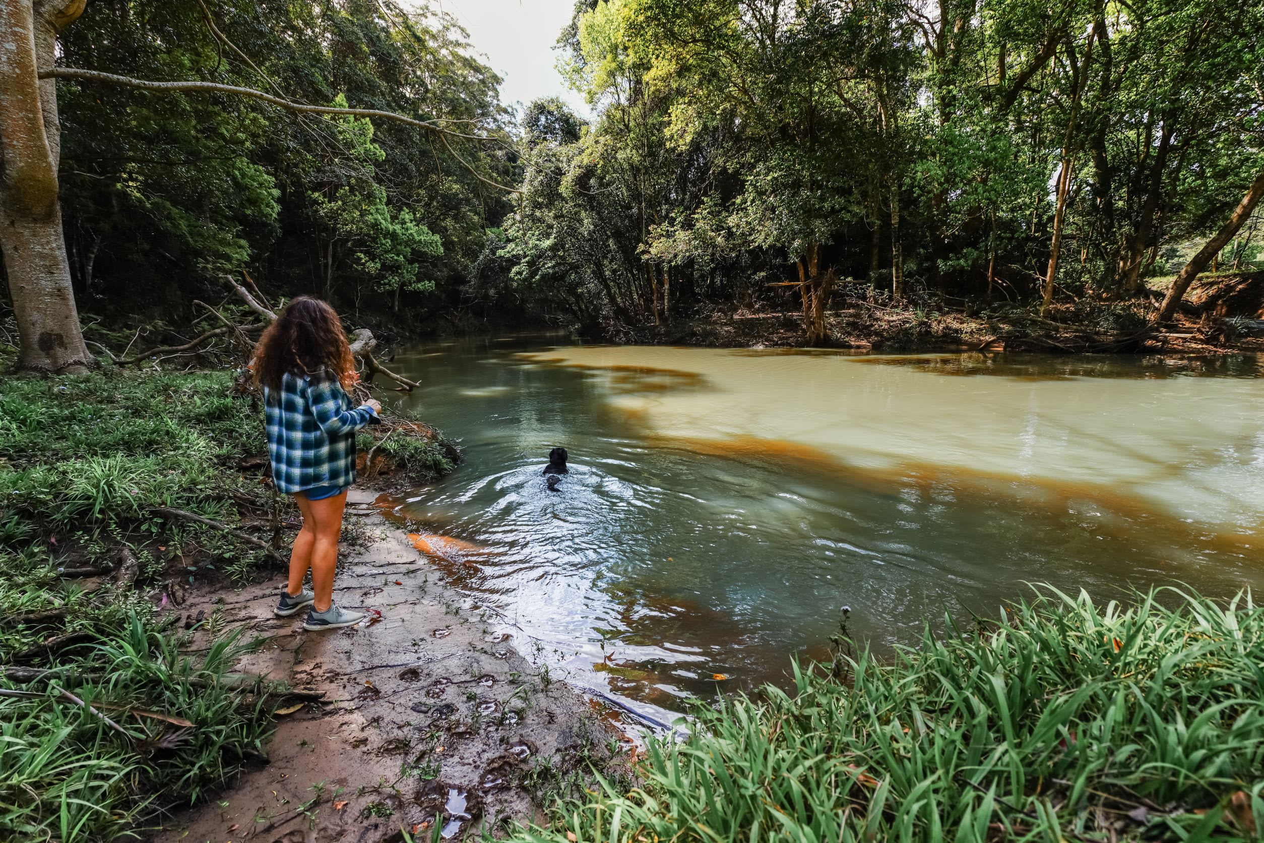the deeper waterhole for a dip