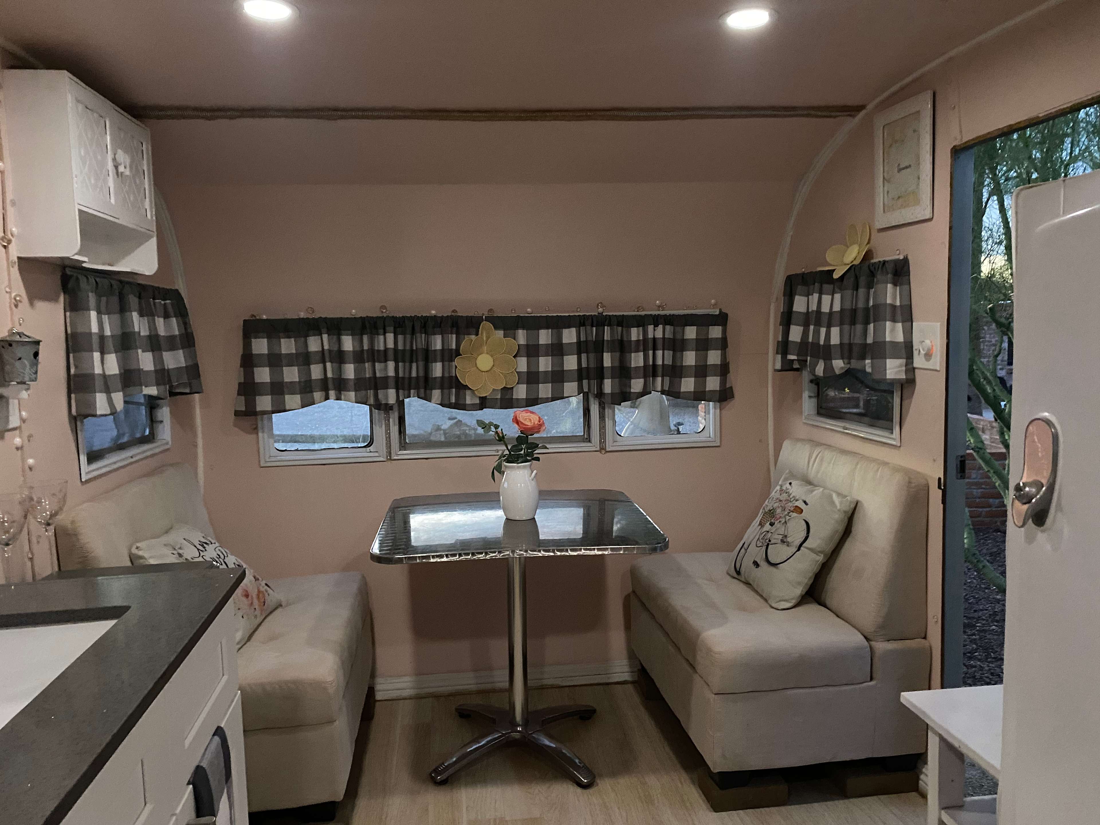 Indoor dining area