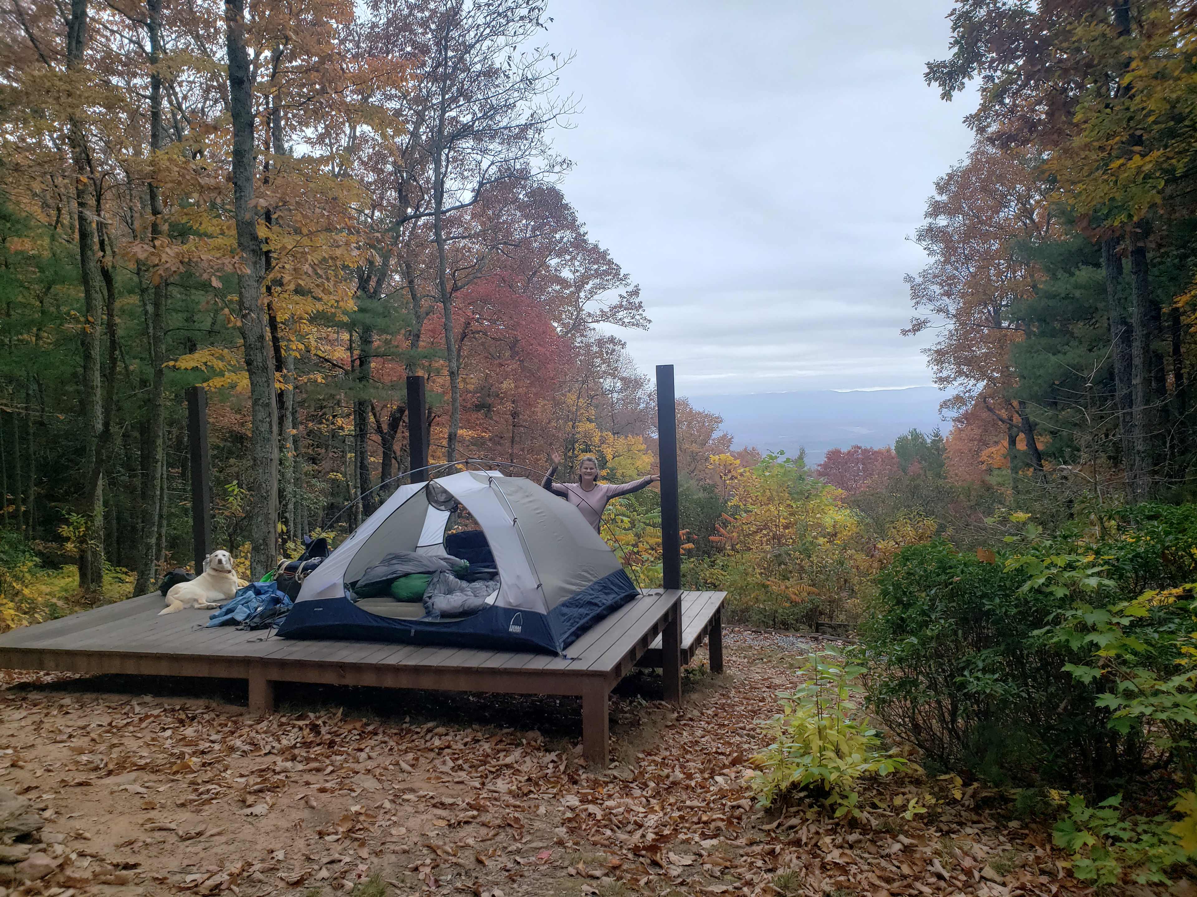 Remote Mountain Camping Platform