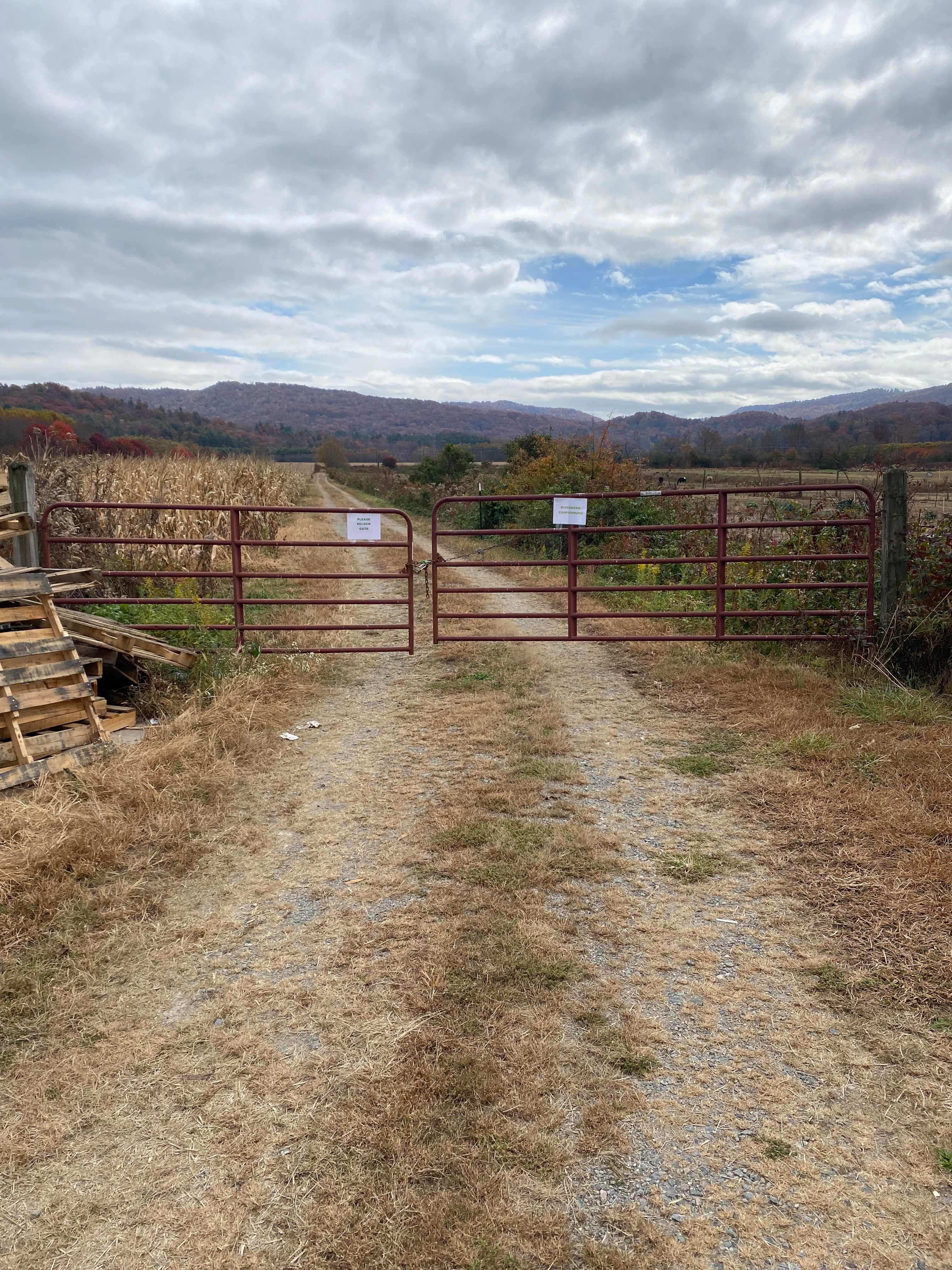 View of gated entrance.  Beside PRIVATE dumpster (please do not dump trash in their dumpster)