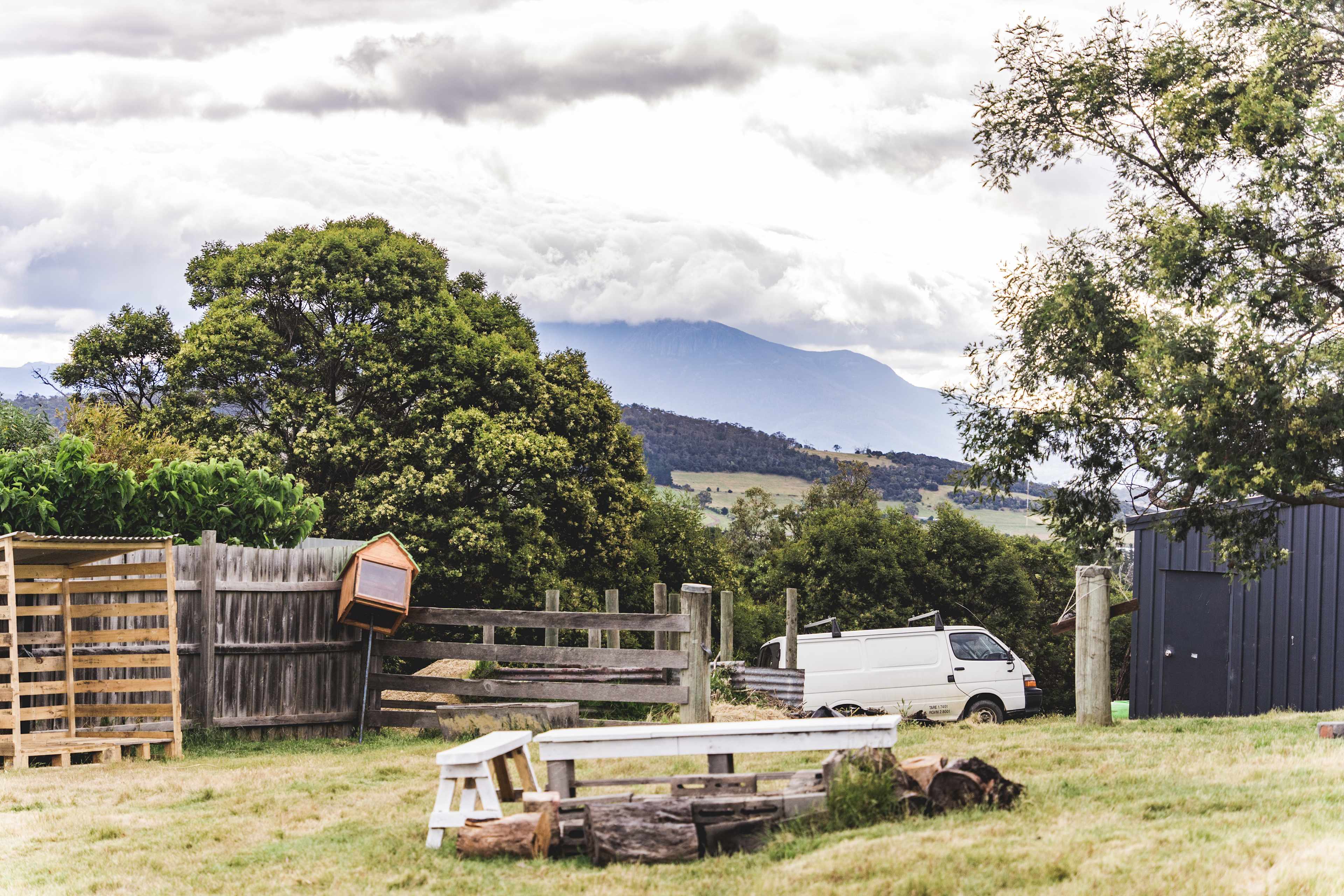 Mount Wellington in the distance 