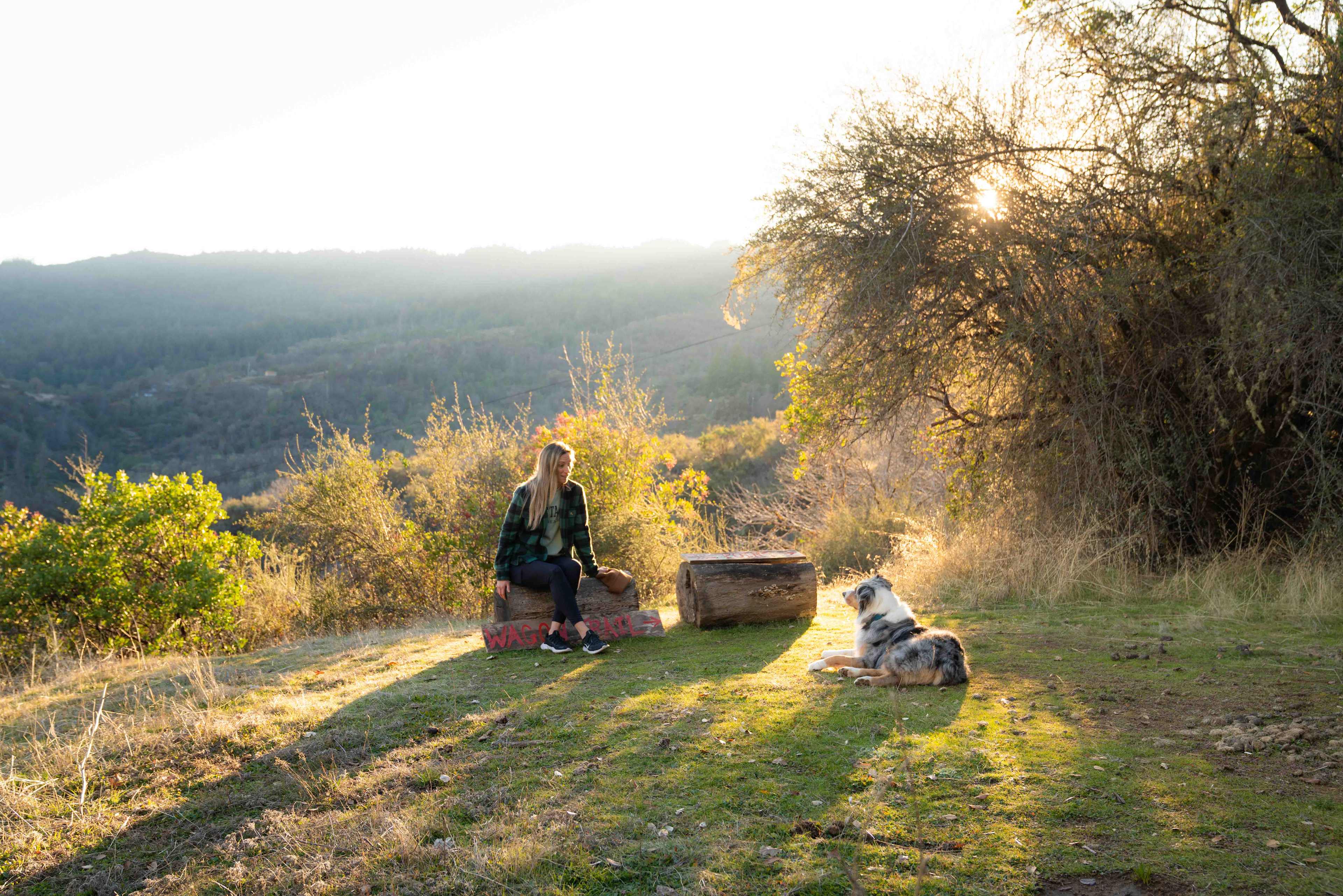 One of many viewpoints on the property, this one is also one of several campsites and our favorite