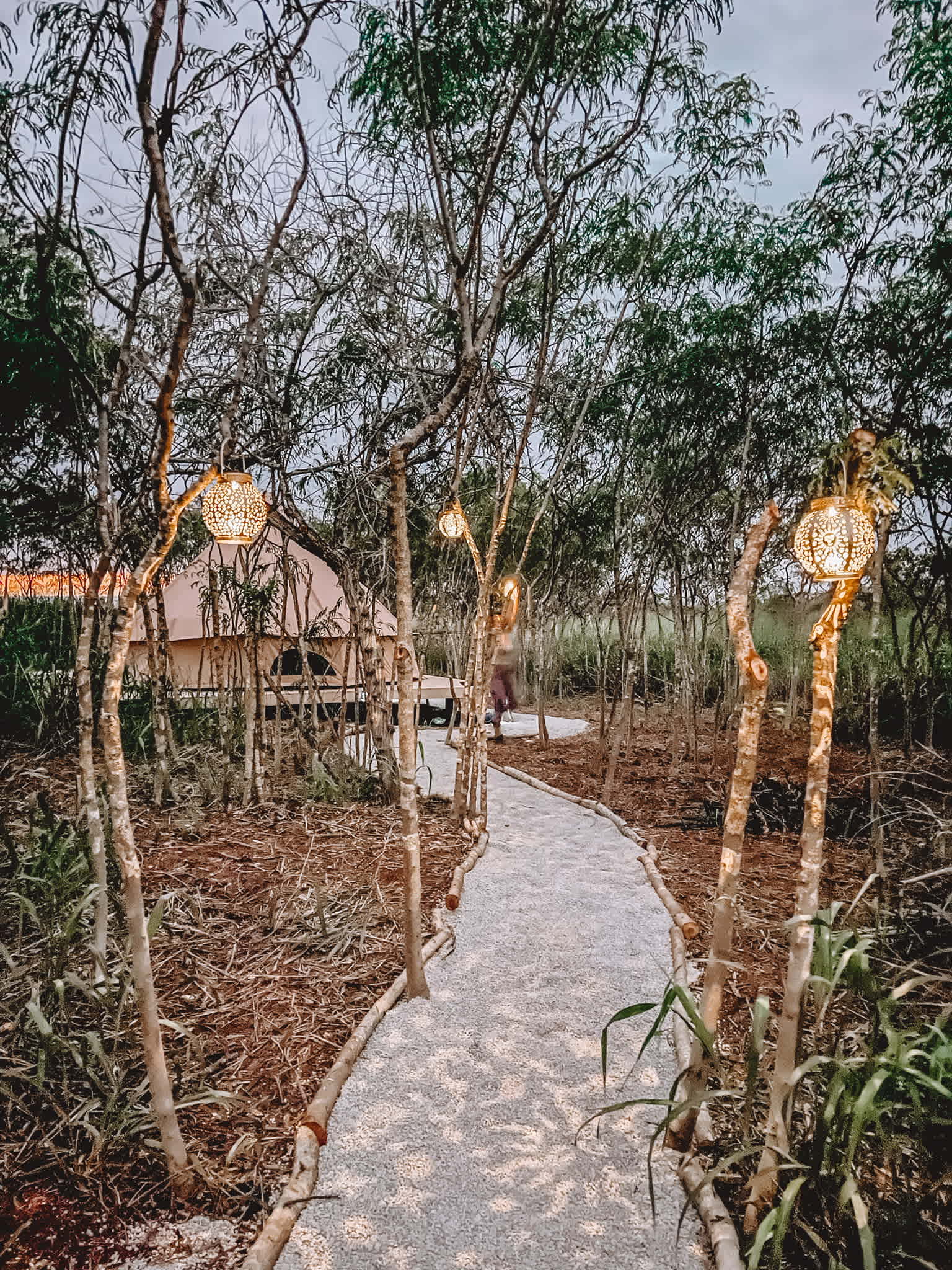 Gorgeous entrance to your cute tent!