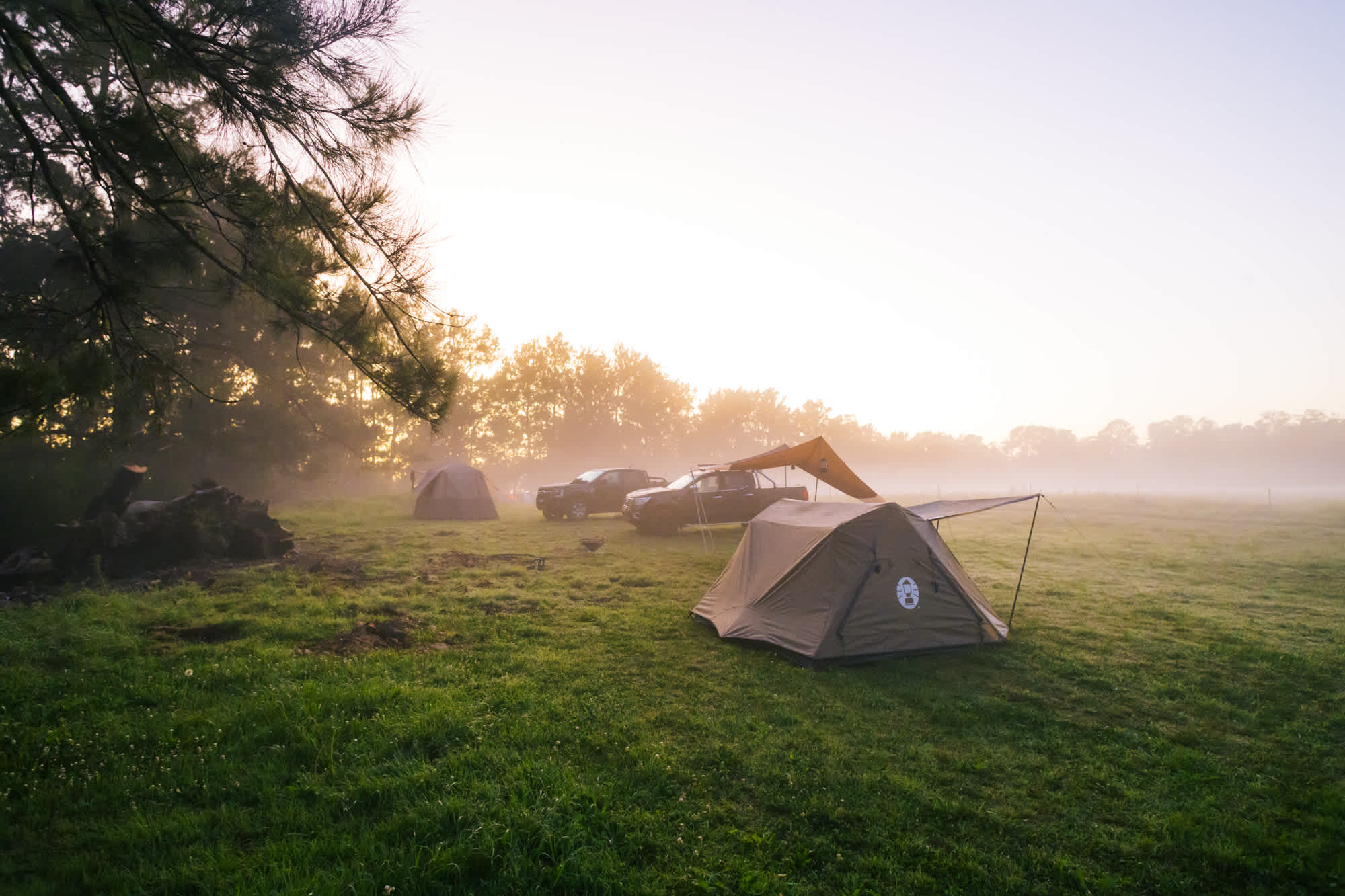 Sunrise at the camp