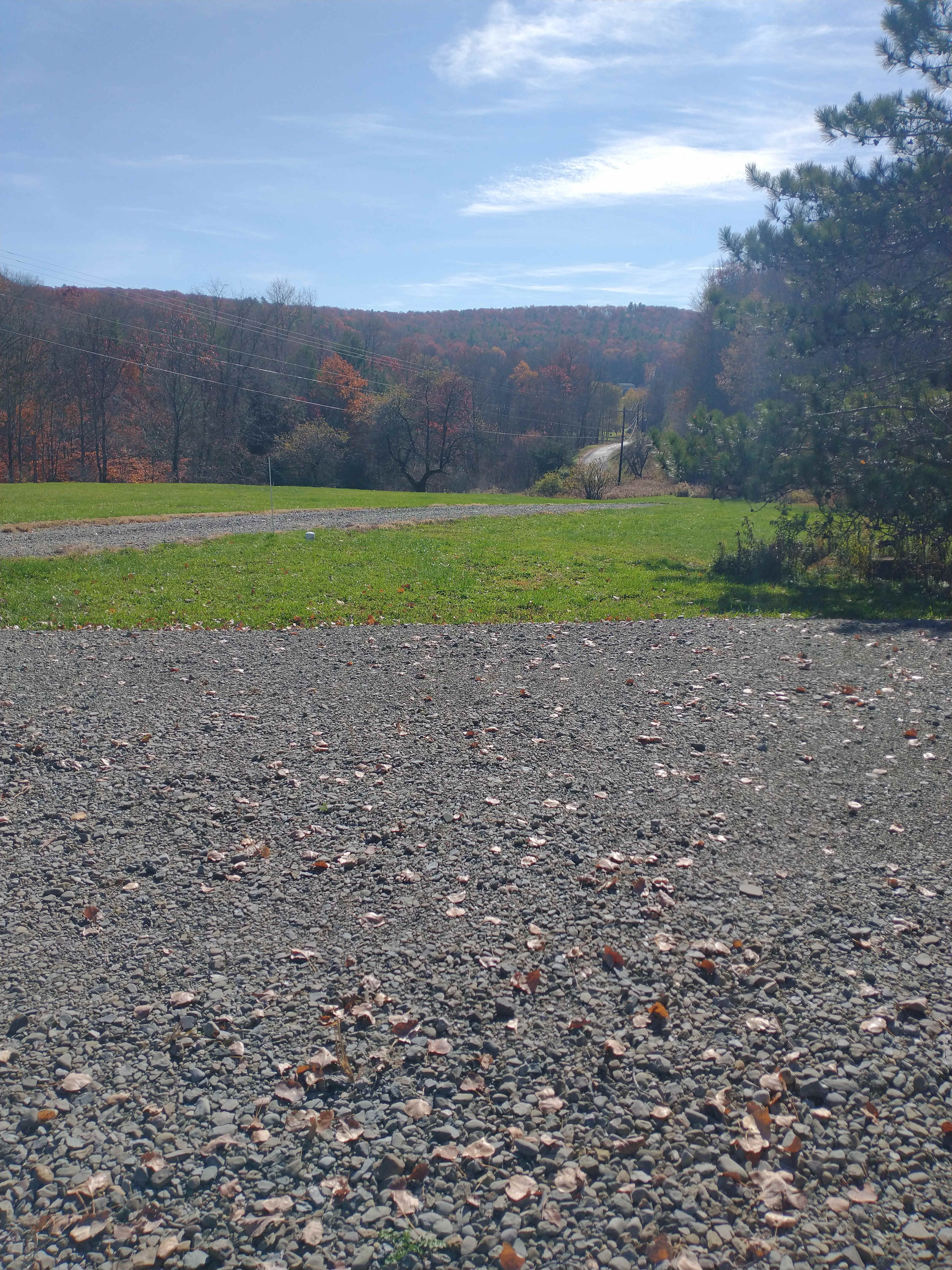 view from campsite