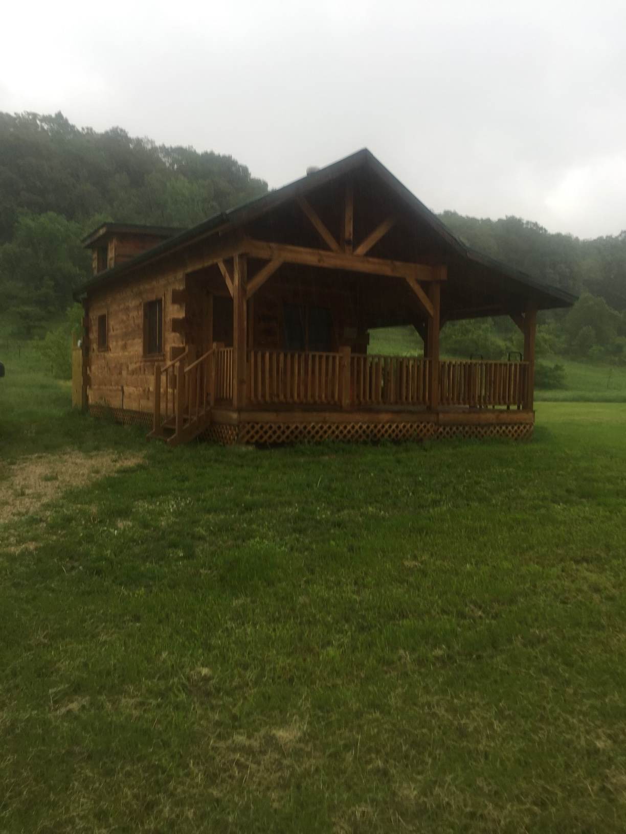 Amish built cabin 
