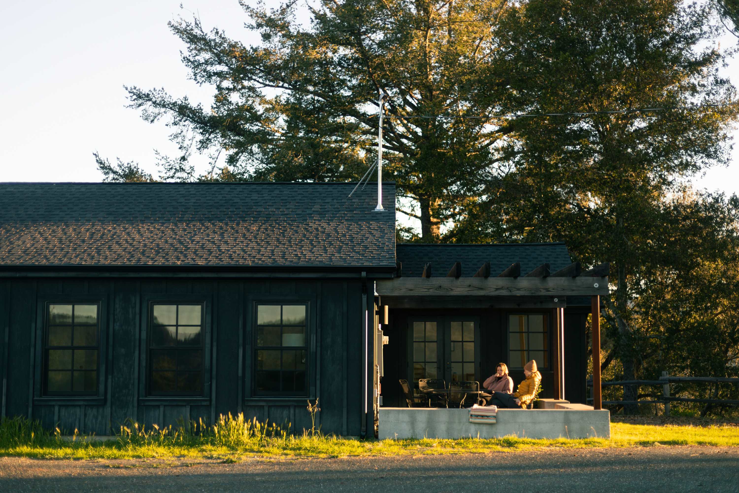 Front view of the cabin