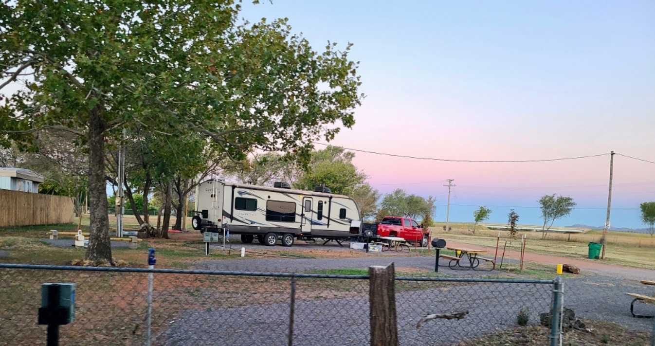 Camp near Wichita Mountains Cache