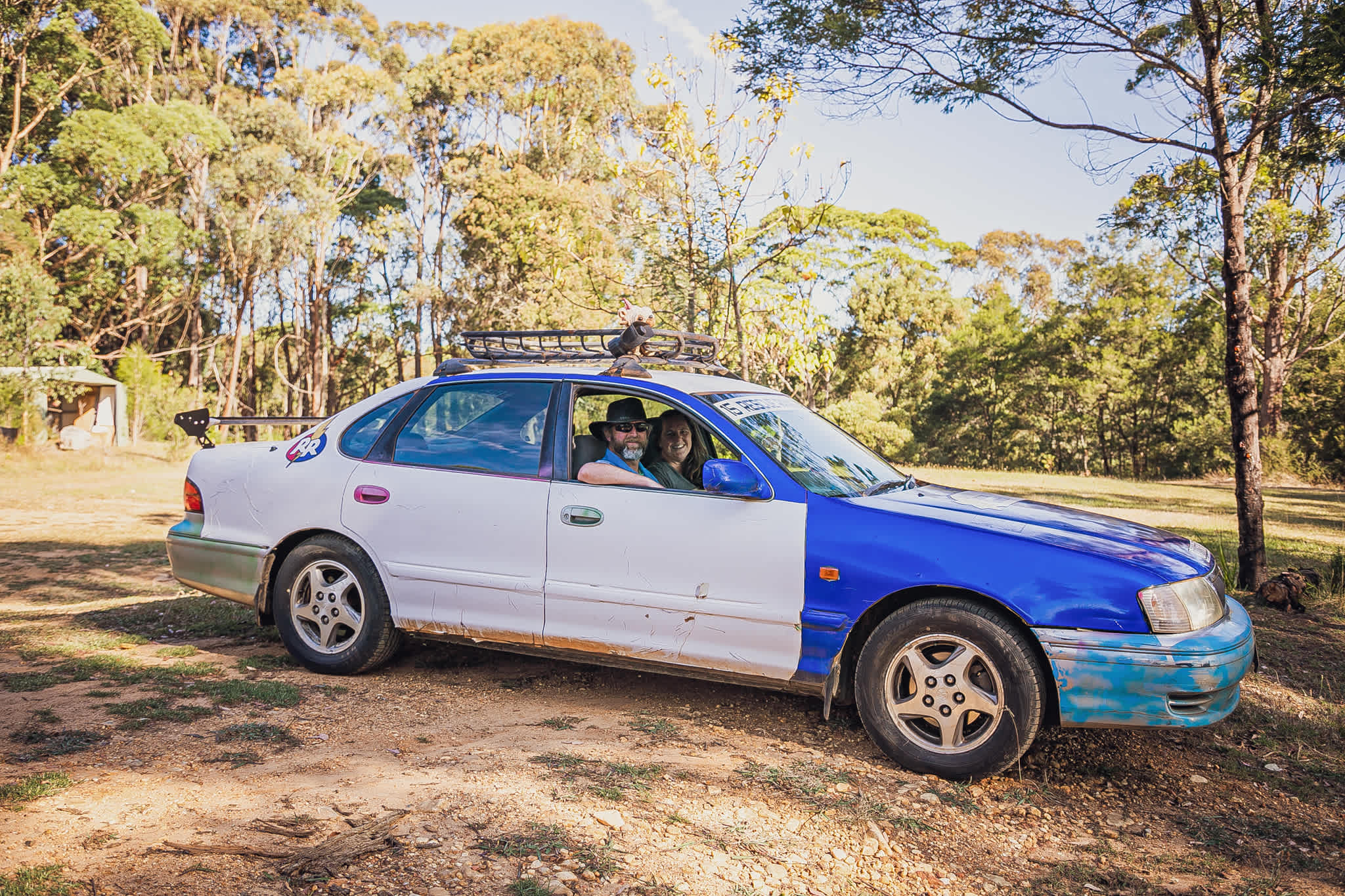Owners supporting The Cancer Council at a Rally with their awesome Avalon!