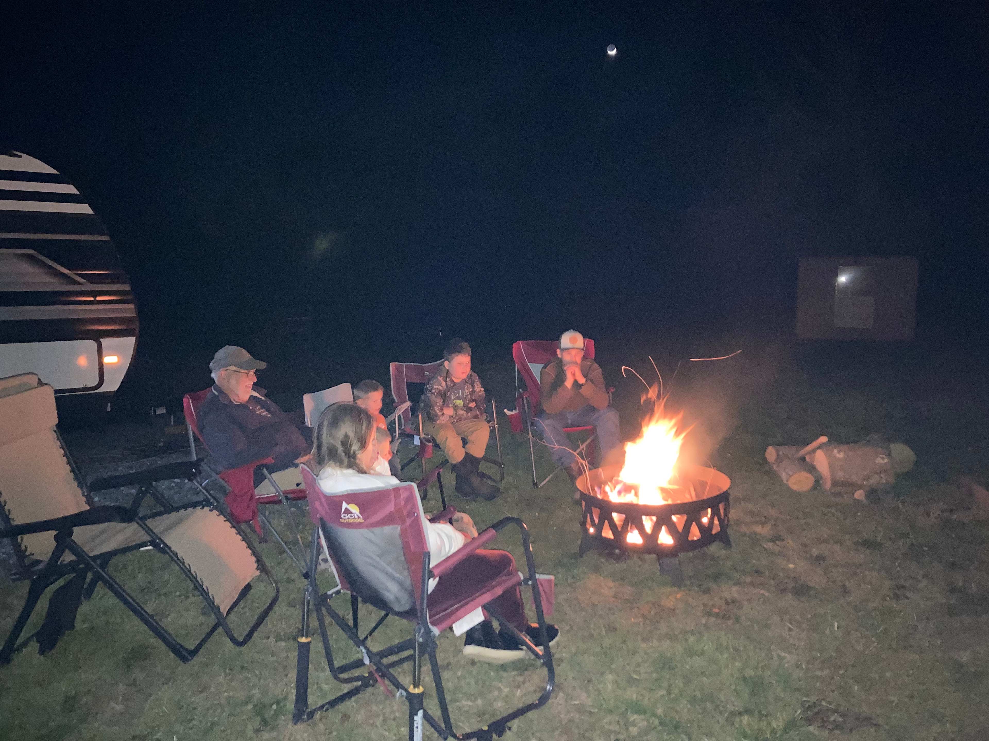 Enjoying the fire