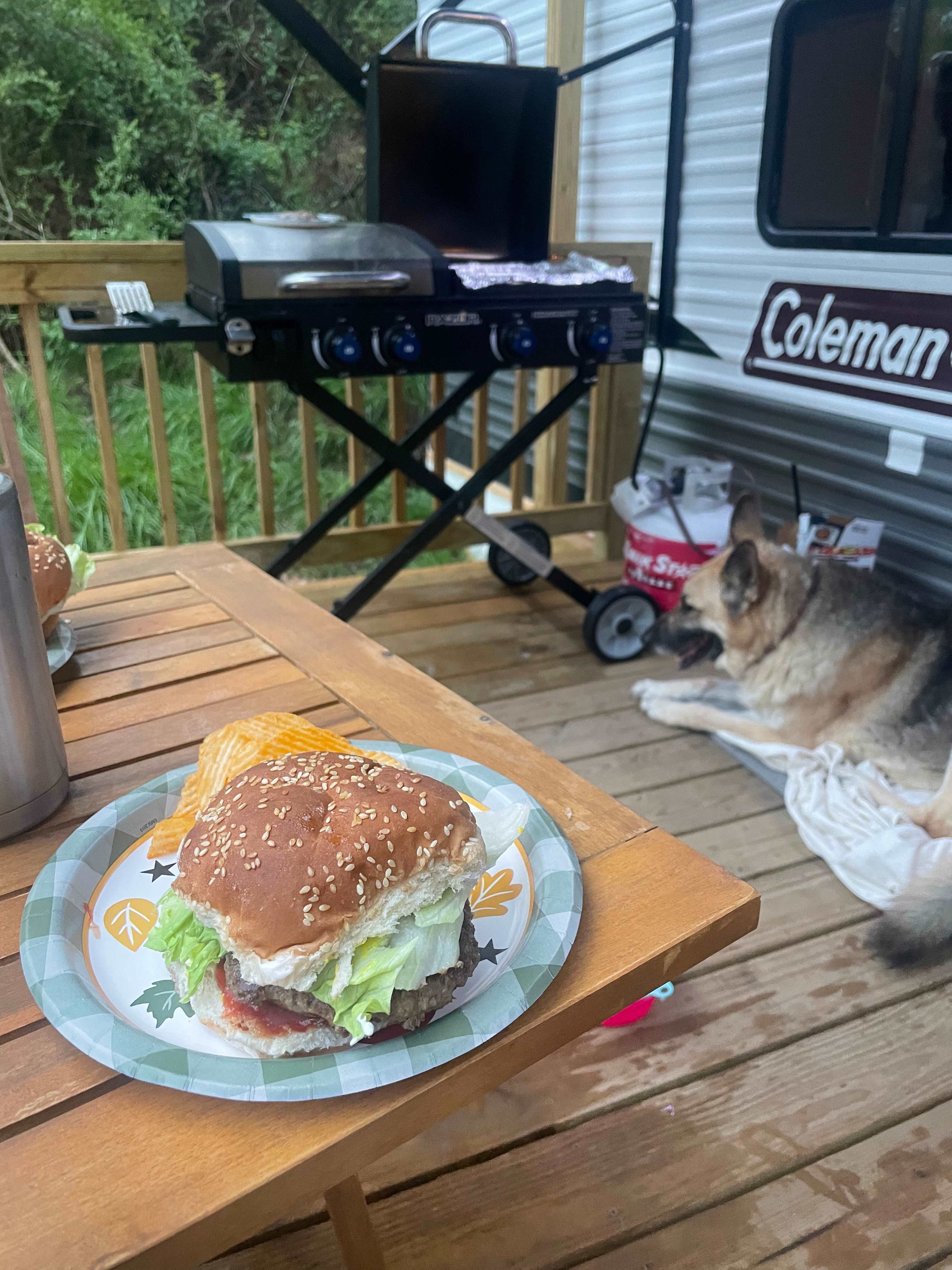 Happy Camper at Floras Retreats