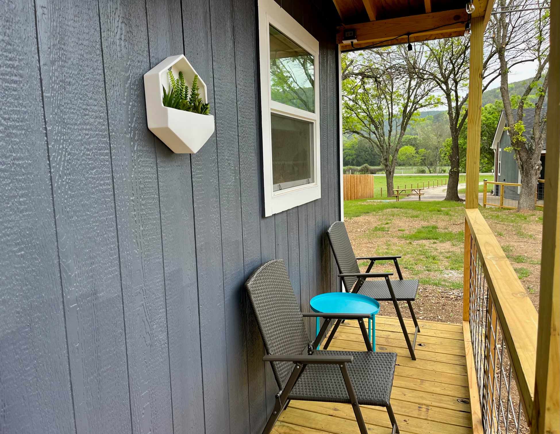 Seating for 2 on the front porch!