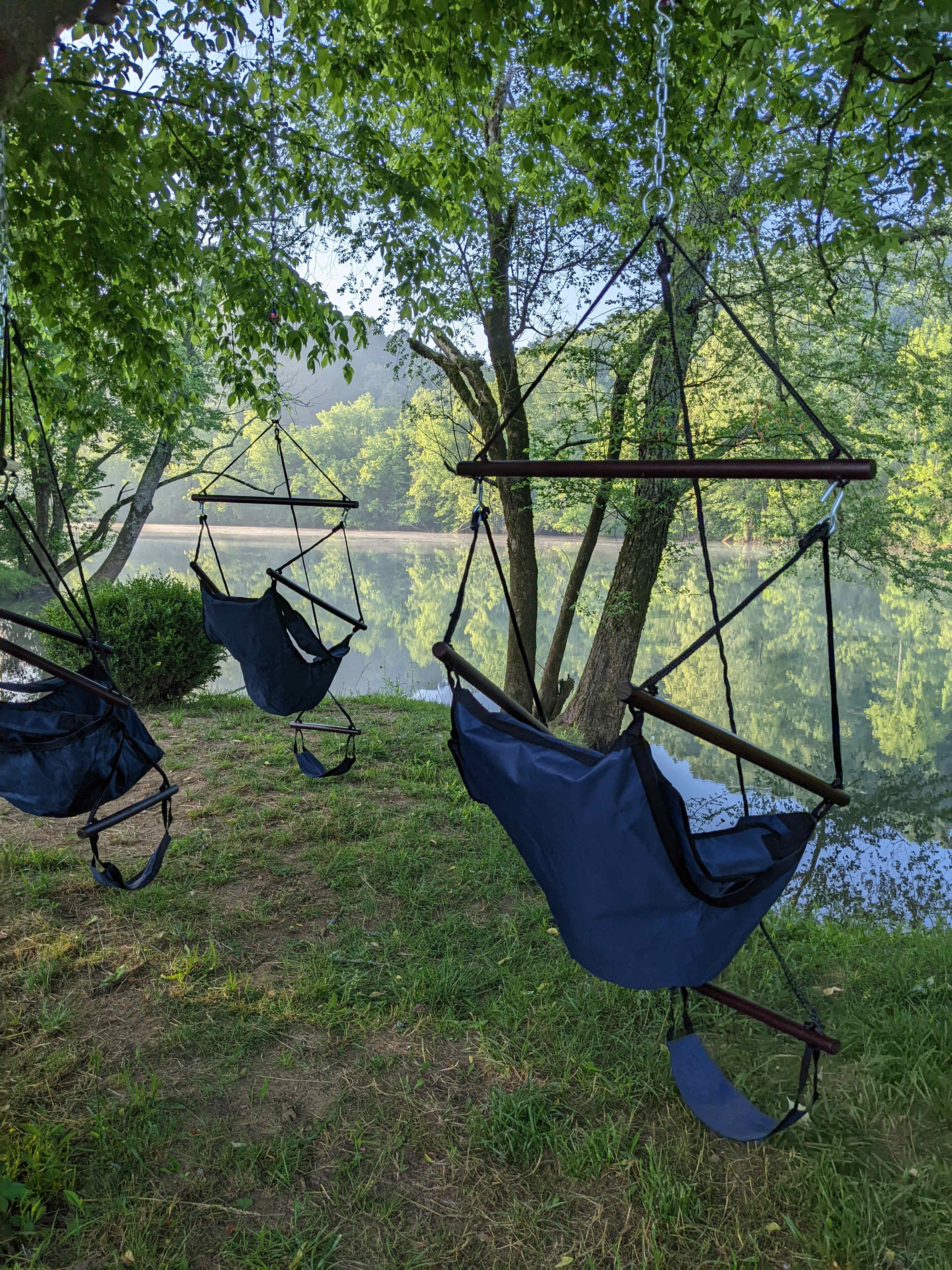 Relaxing by the Hiwassee River