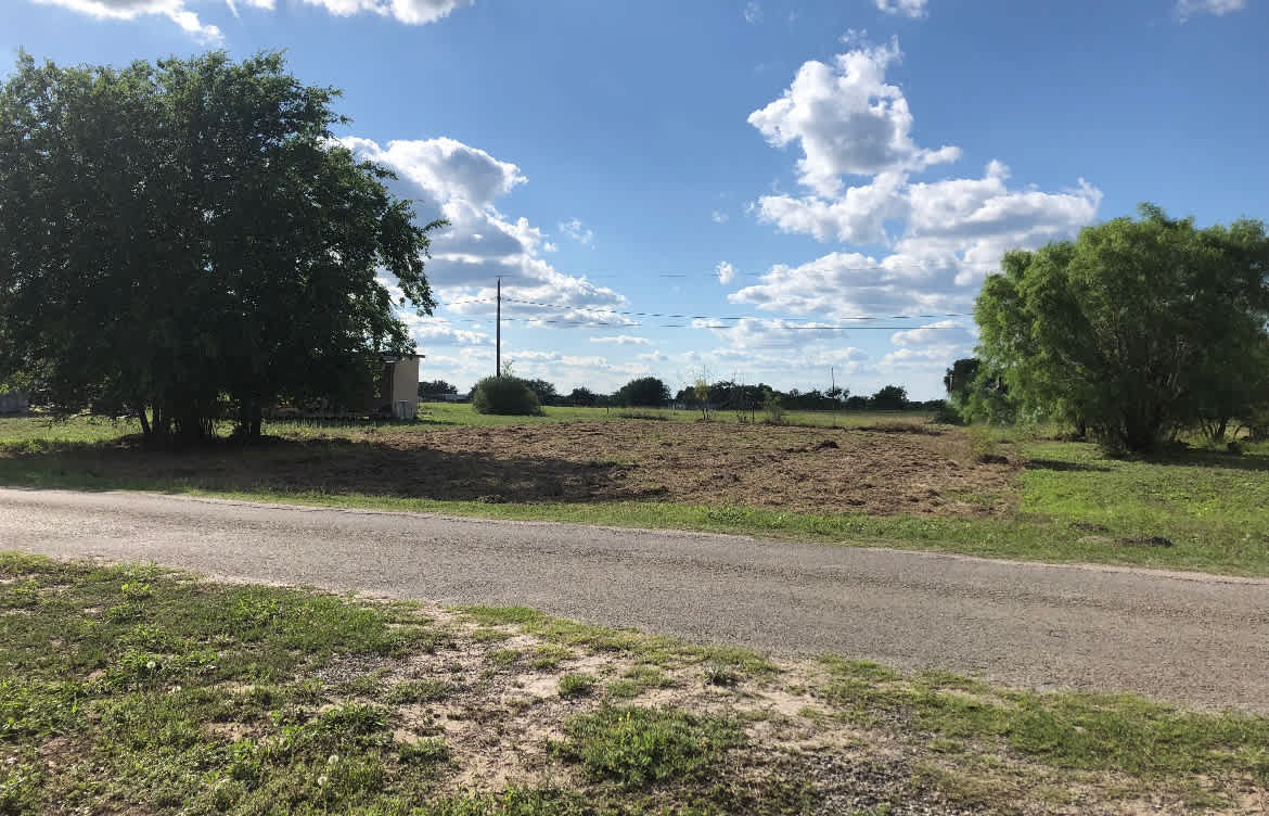 0.17 acre lot freshly cut