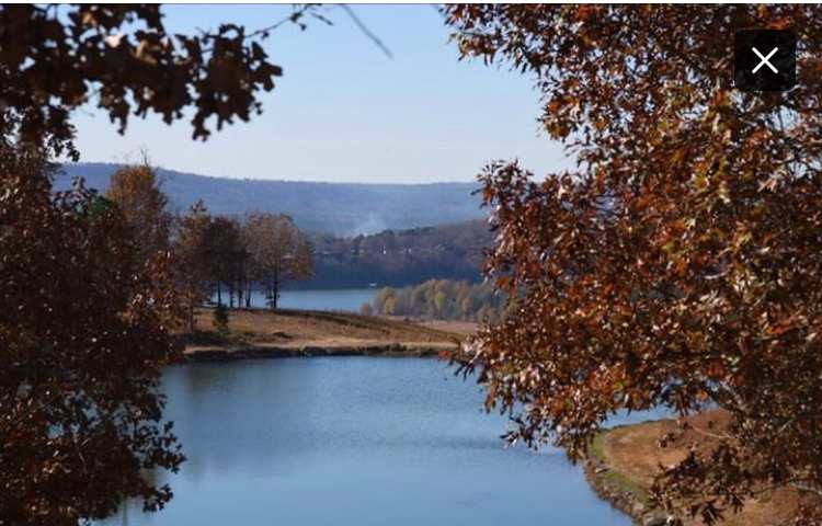 From the north side of the ranch looking South West - Sun sets off to the right of the main lake in the image
