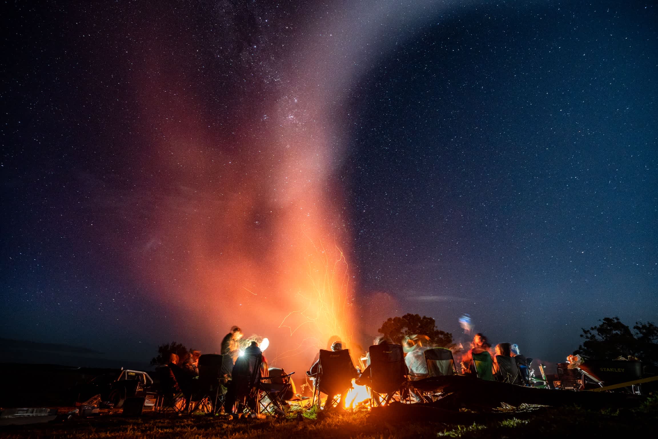 Sit around the camp fire with friends under the clear sky. Swap stories with the luxury of no technology