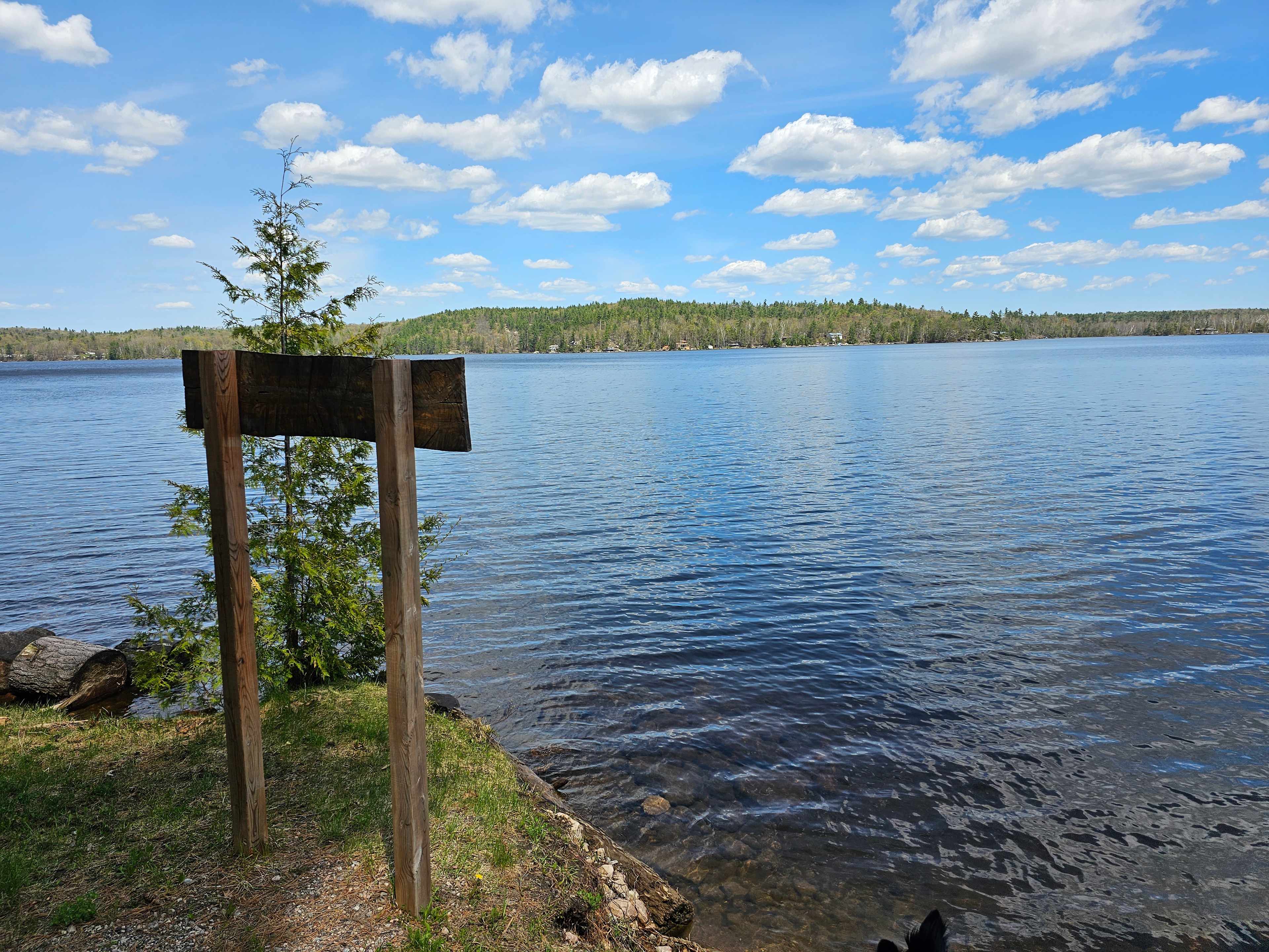 View of the mazinaw, just a very short walk across the road from the camp.