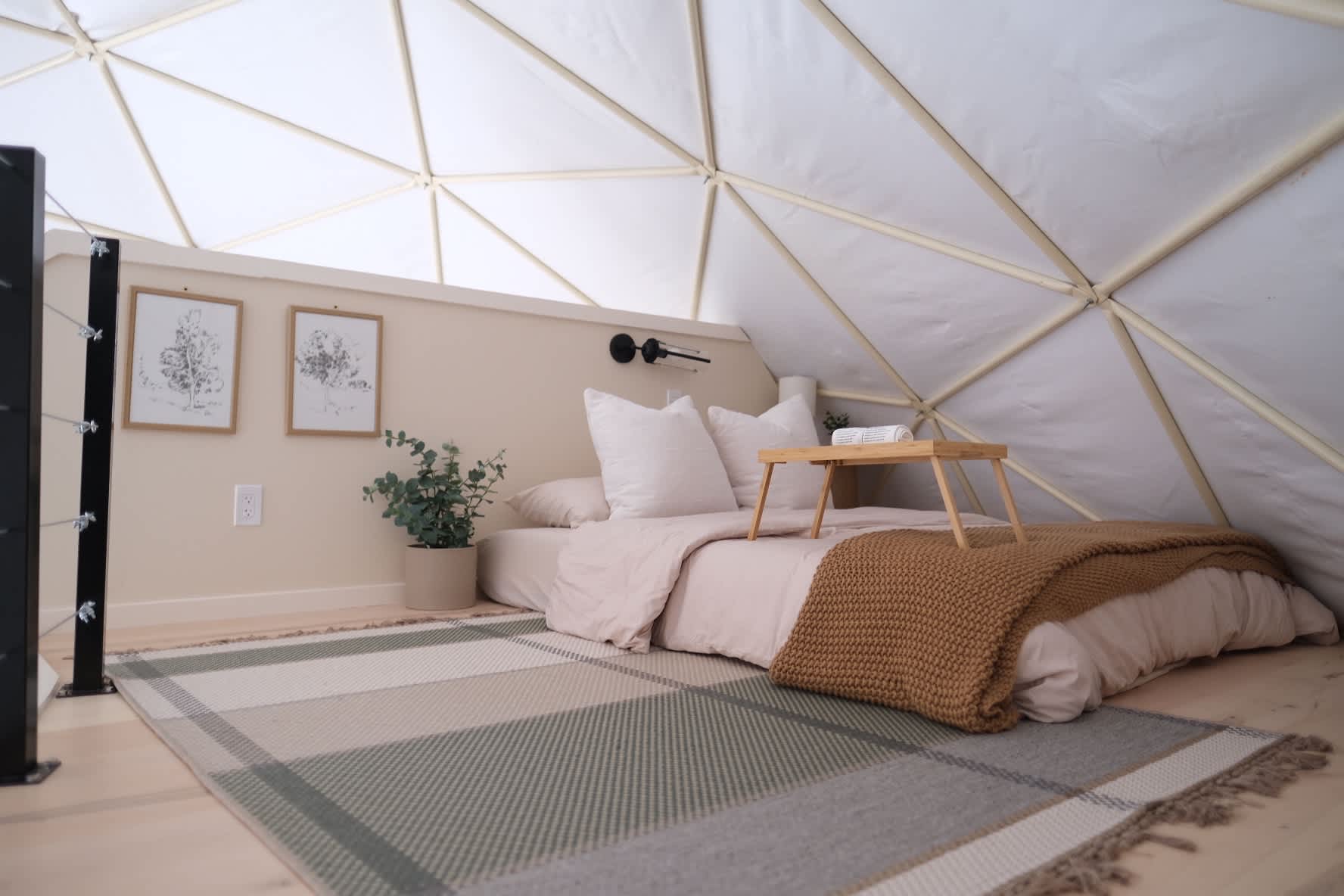 Luxe Glamping Dome HotTub Mvie Thtr