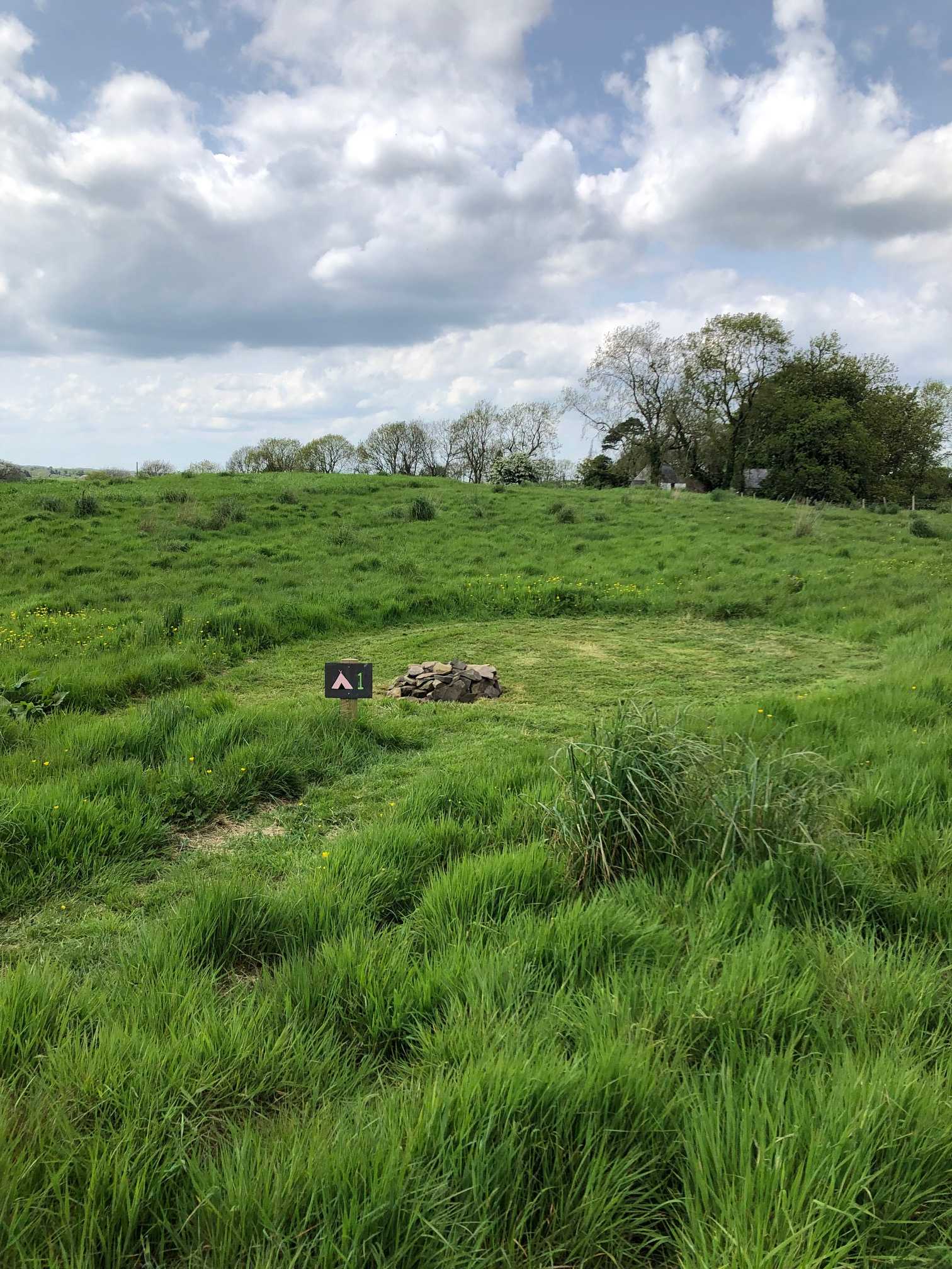 Pitch 1 is tucked away in our lower field