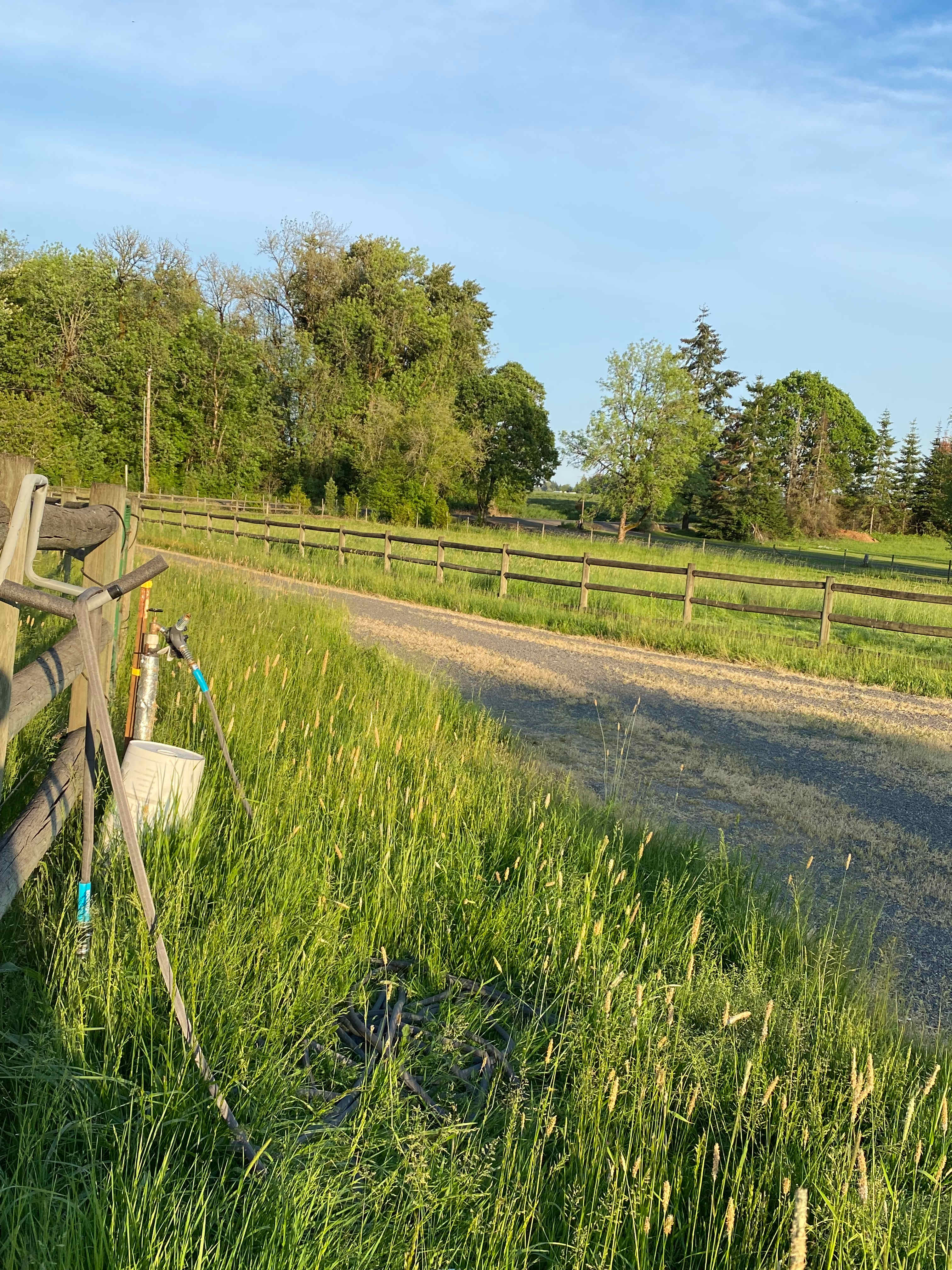 Water hook up 



Water hook up pump (left) Camp field (right)side.