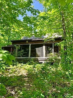 View of back of cabin