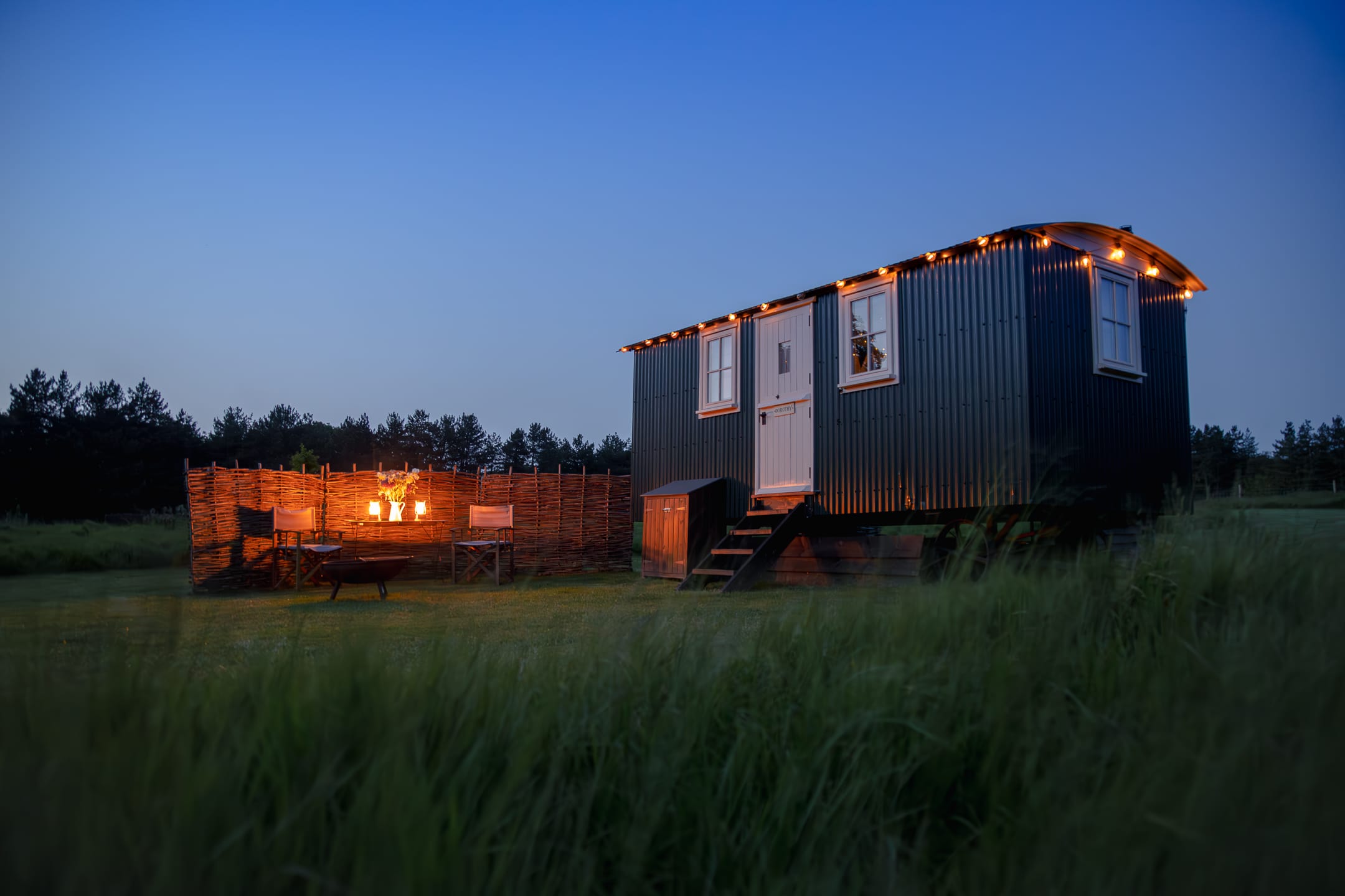 When the day draws to a close, the huts are illuminated making the whole place feel much more special.