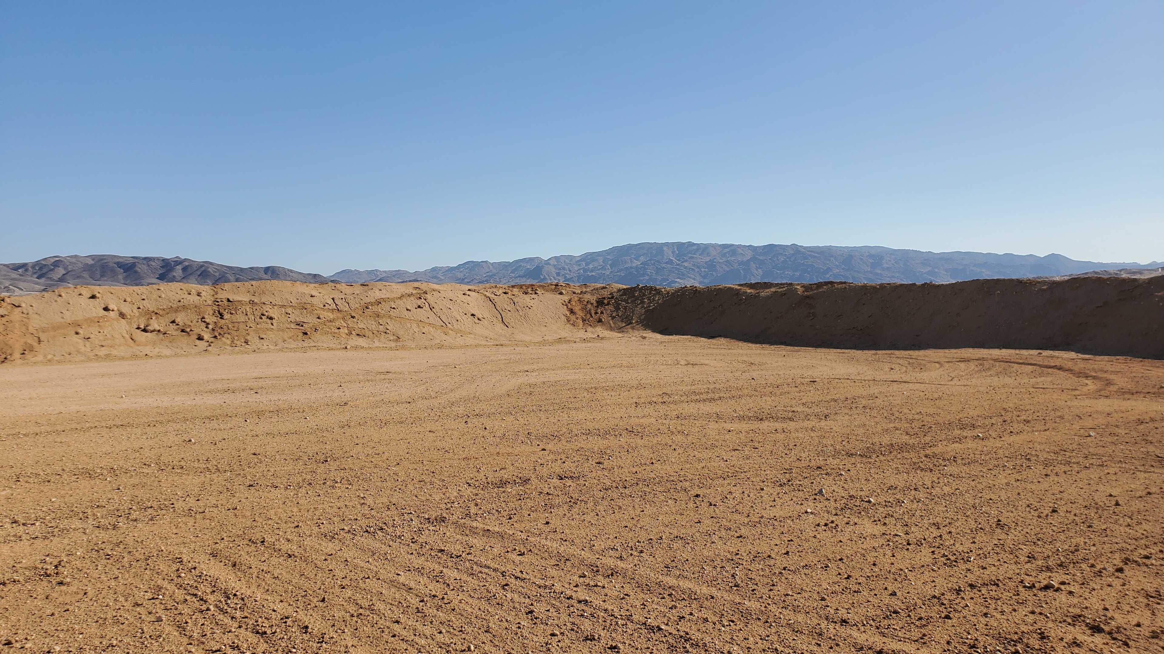 inside secluded berm area