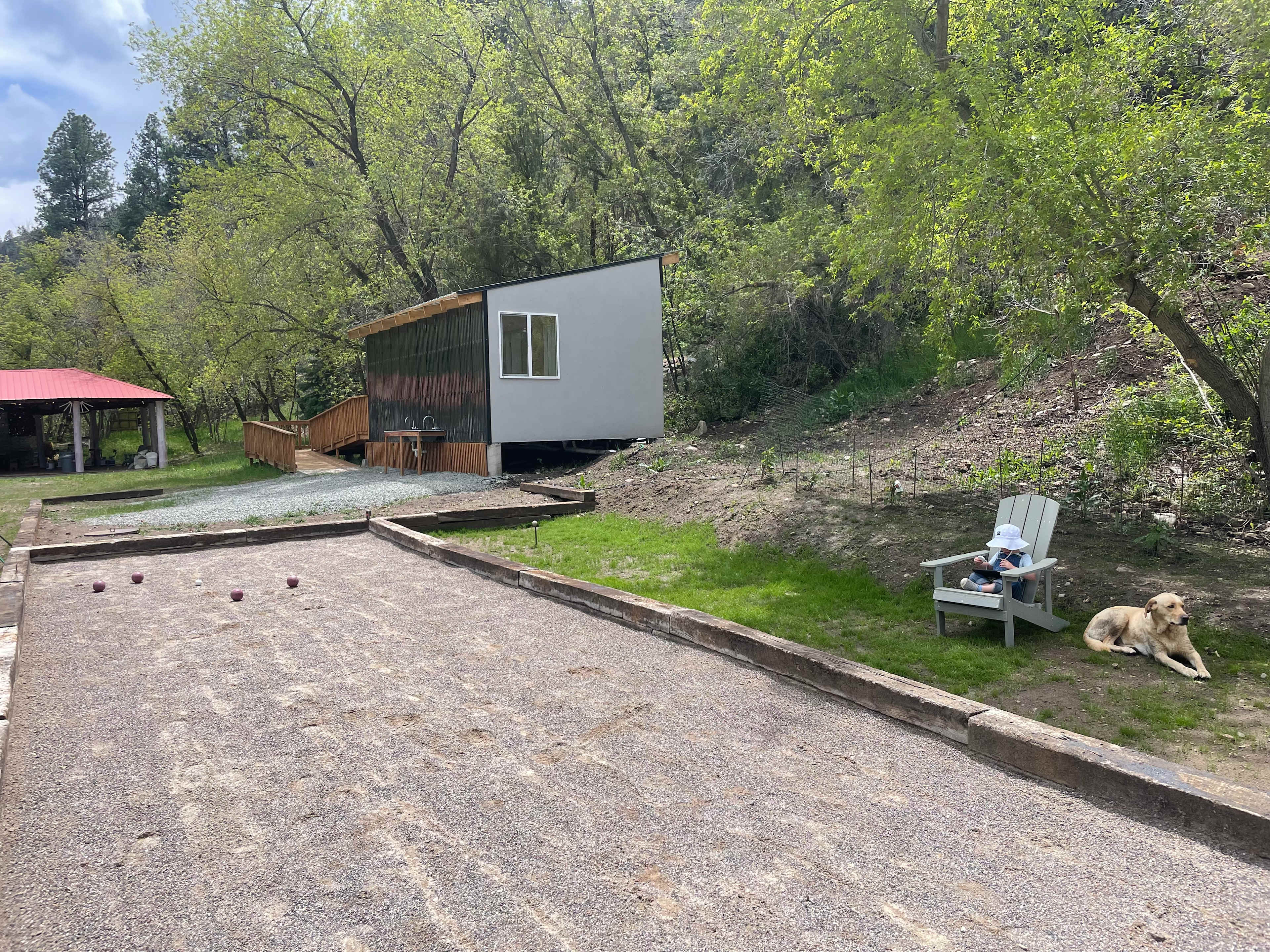 Bocce Court + Horse Shoe toss