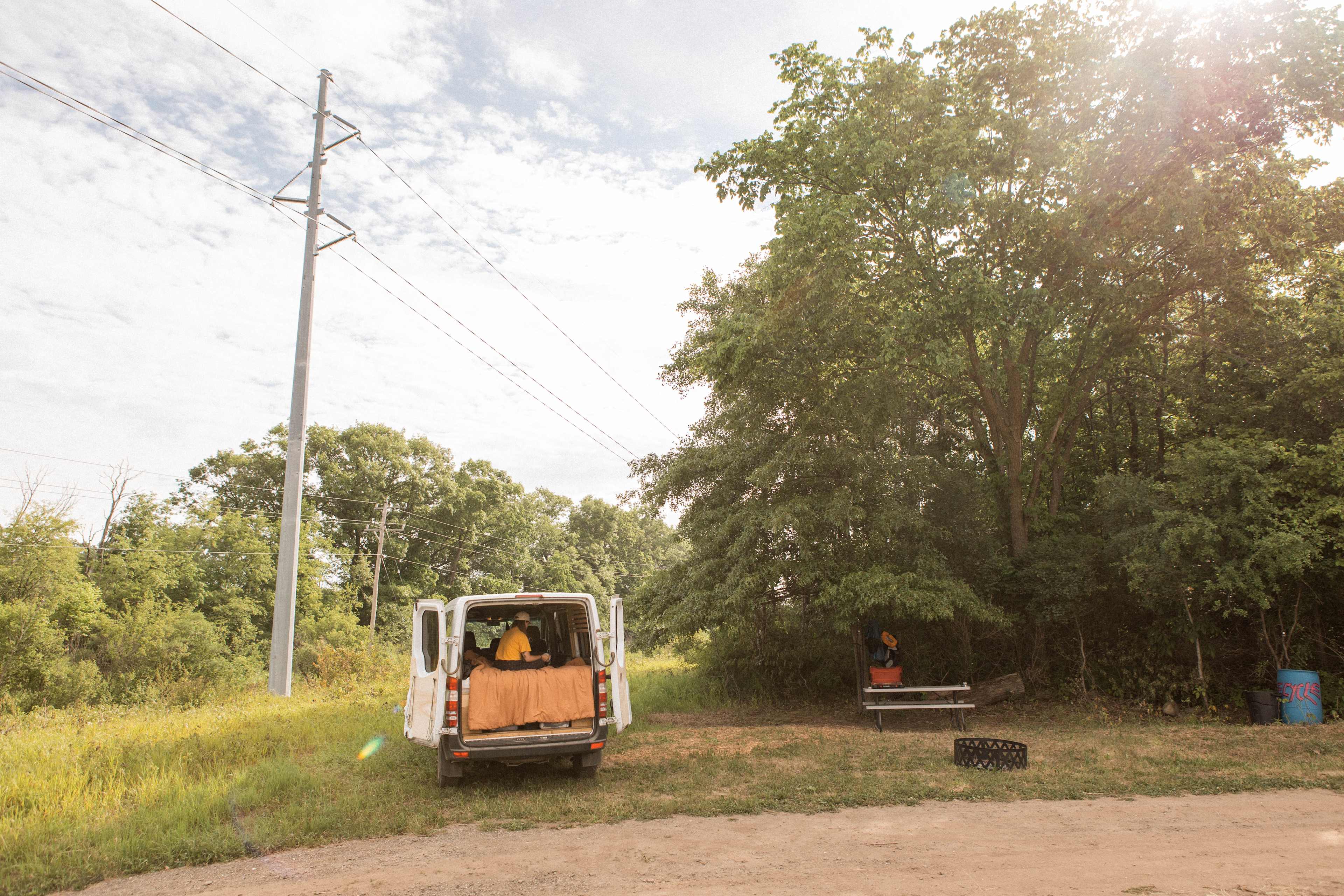 Plenty of shade offered at this campground on this hot day!