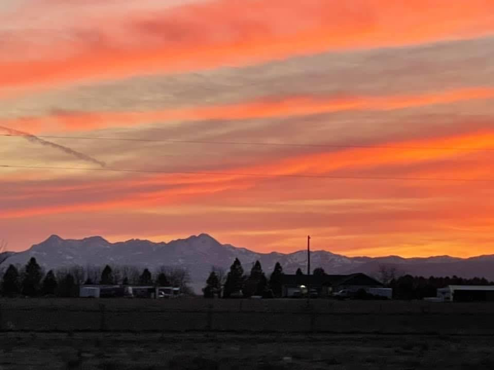 Sunset from the park 