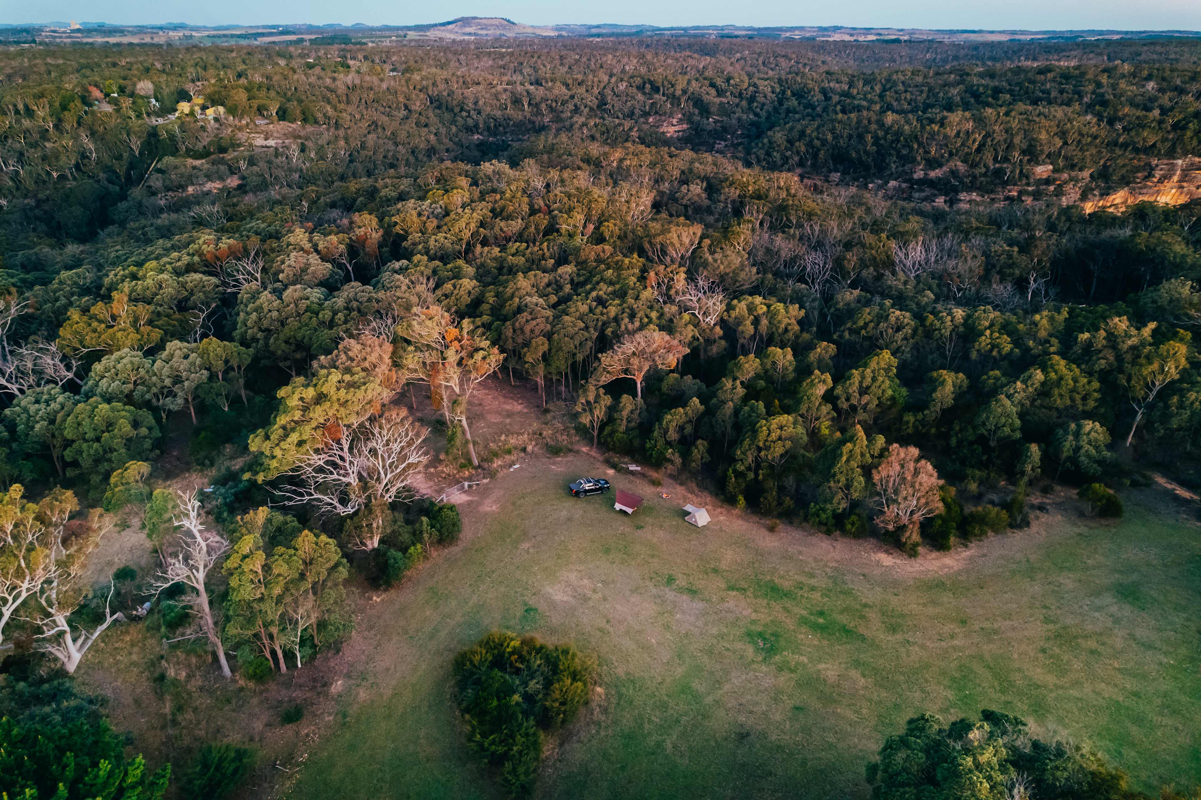 birds eye view of surround