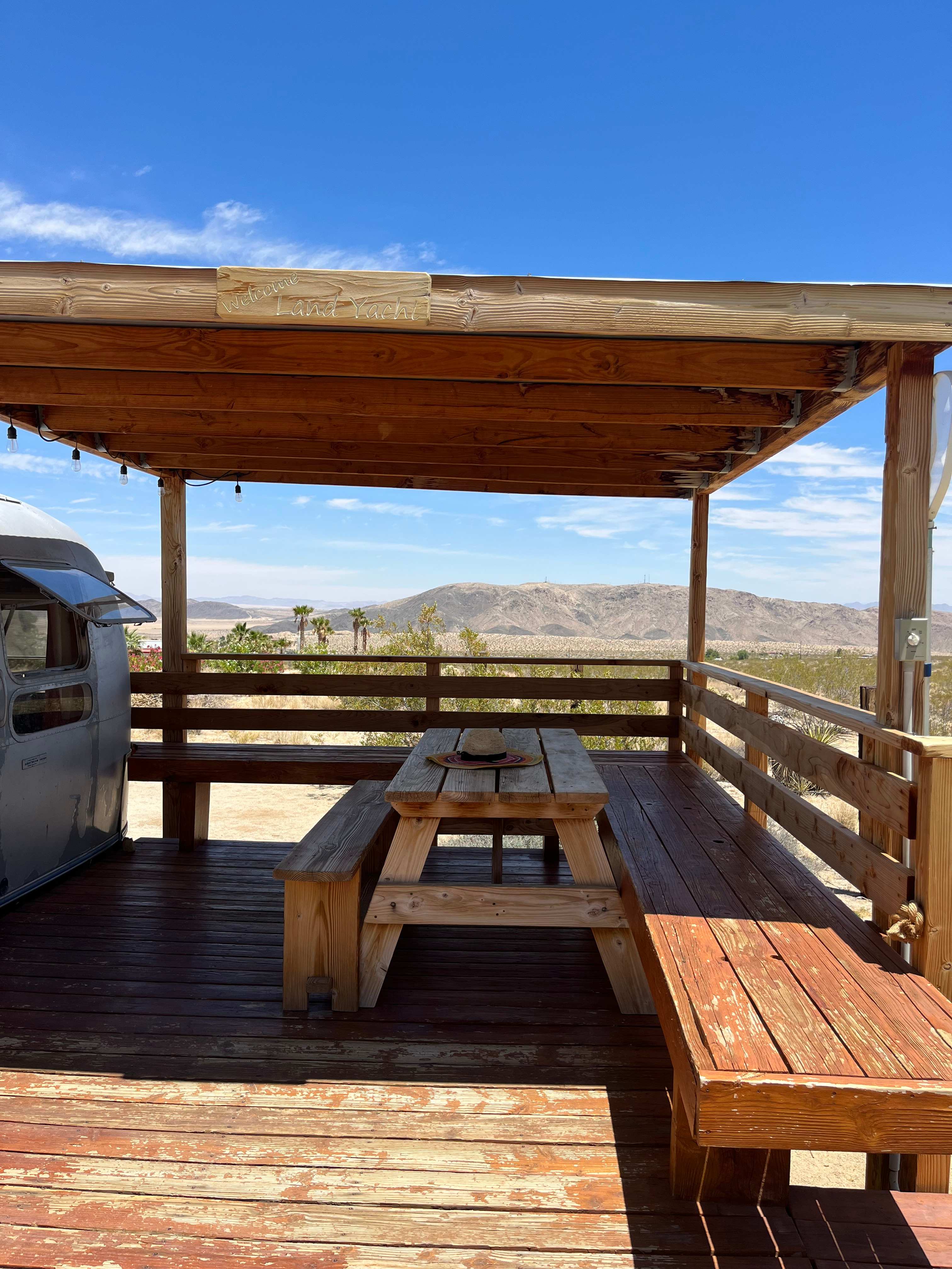 Picnic table with views 